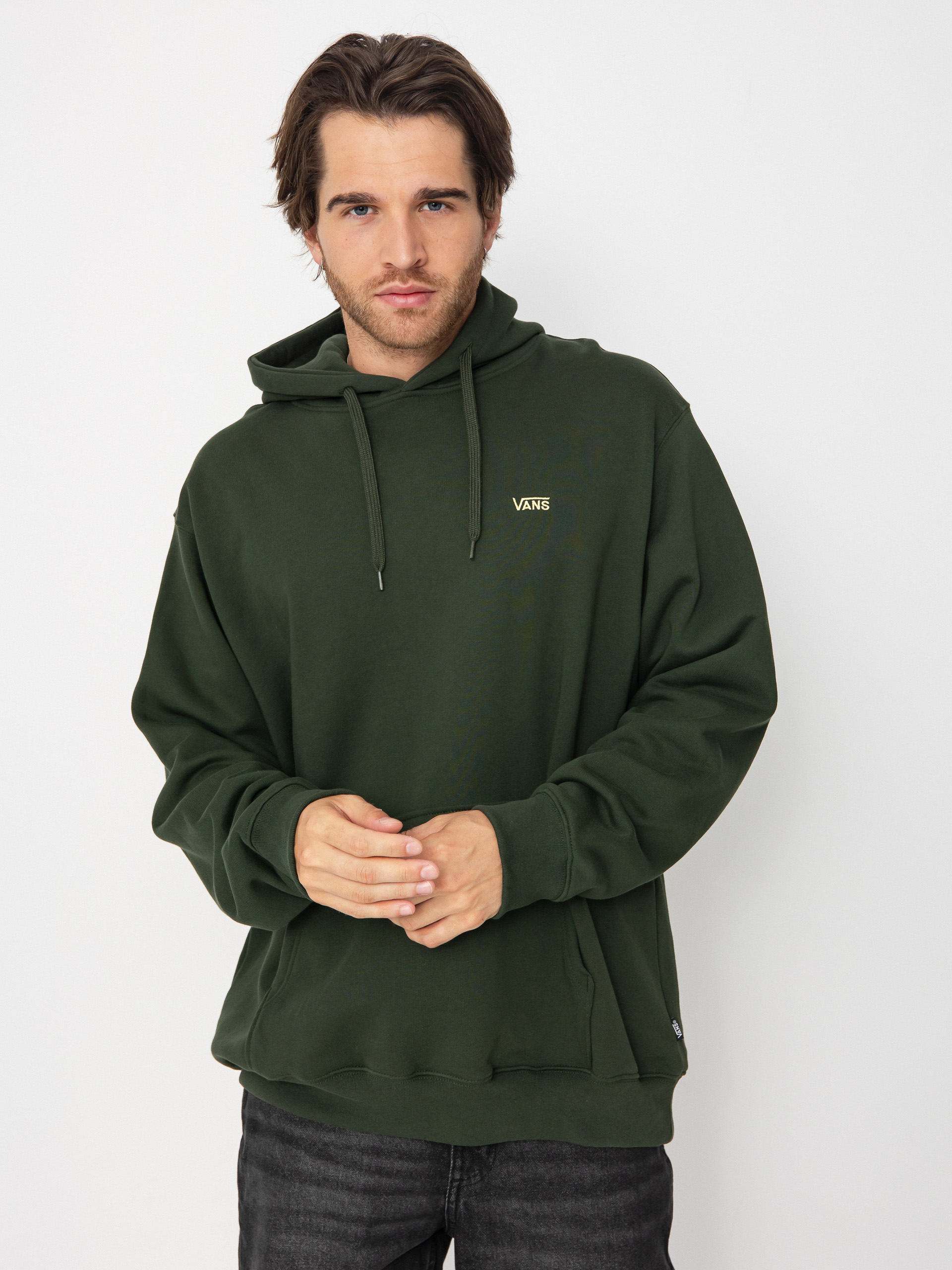 Vans Left Chest II Loose HD Hoodie - green (dried kelp)