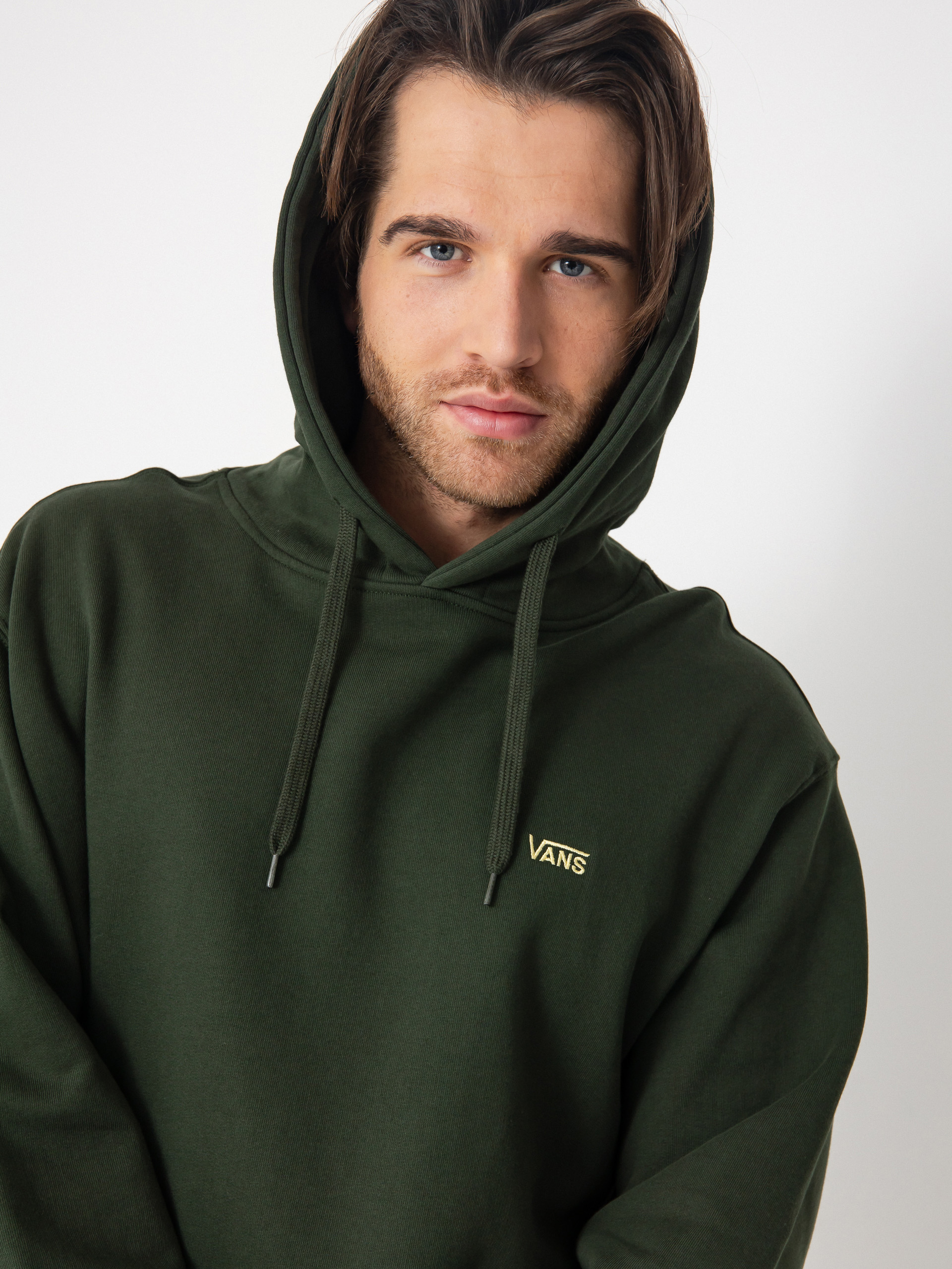 Vans Left Chest II Loose HD Hoodie (dried kelp)