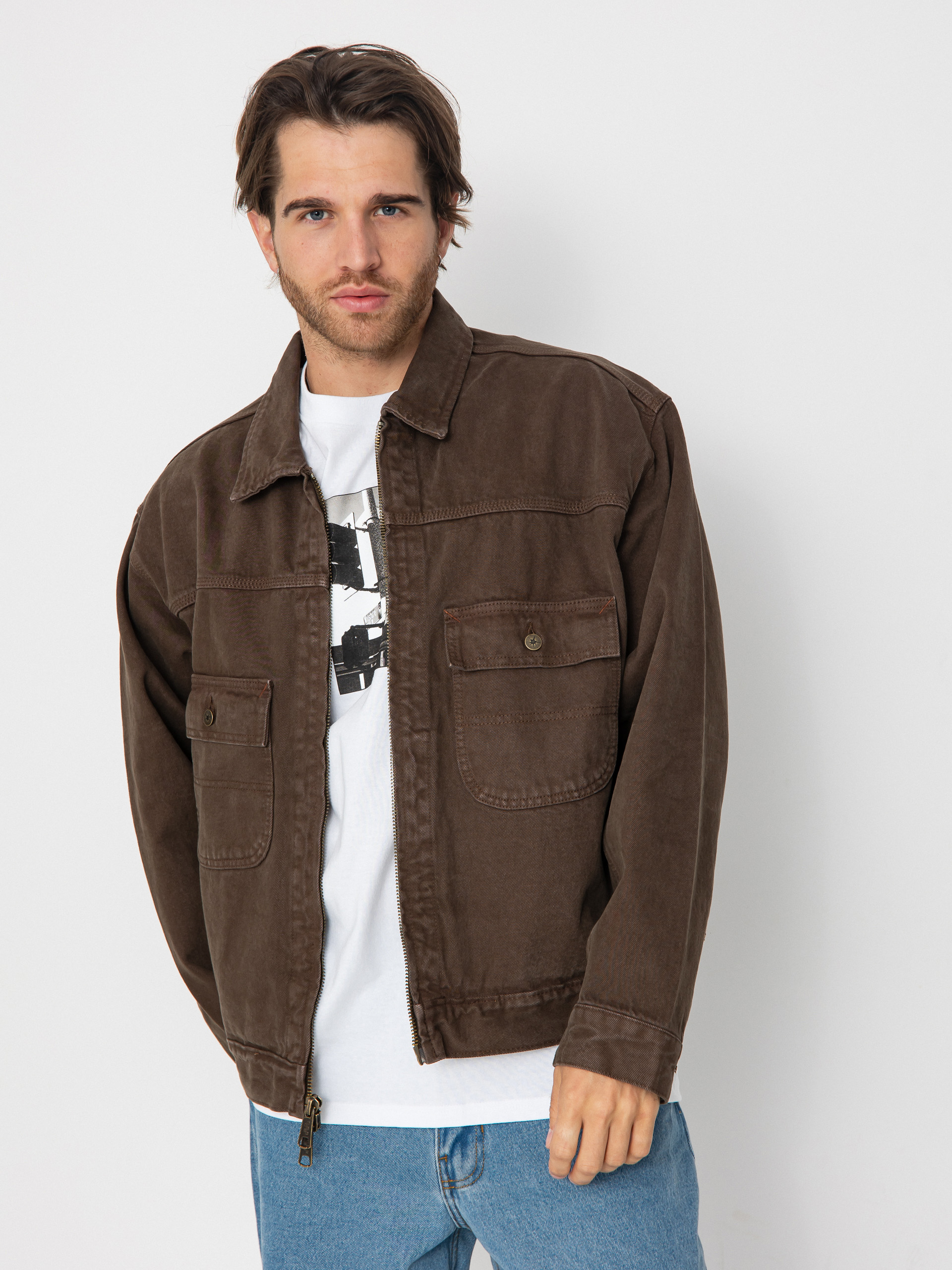 Vans Skate Garage Denim Jacke (coal brown)