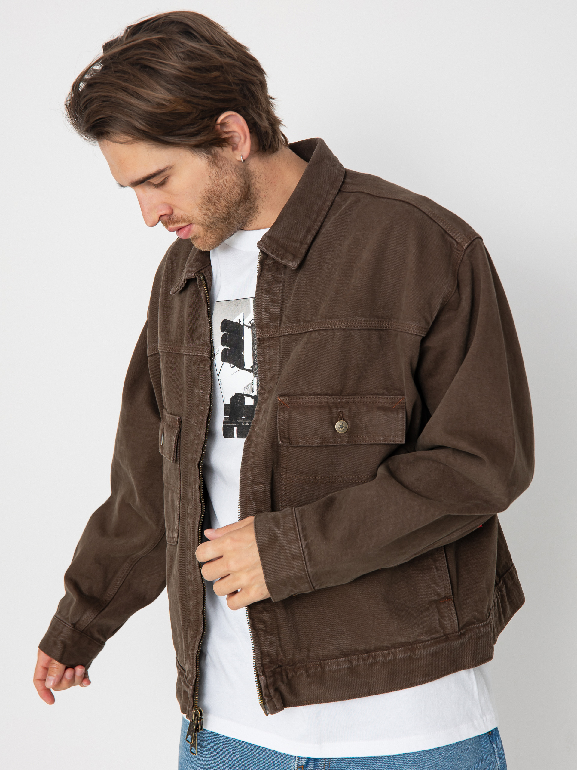 Vans Skate Garage Denim Jacke (coal brown)