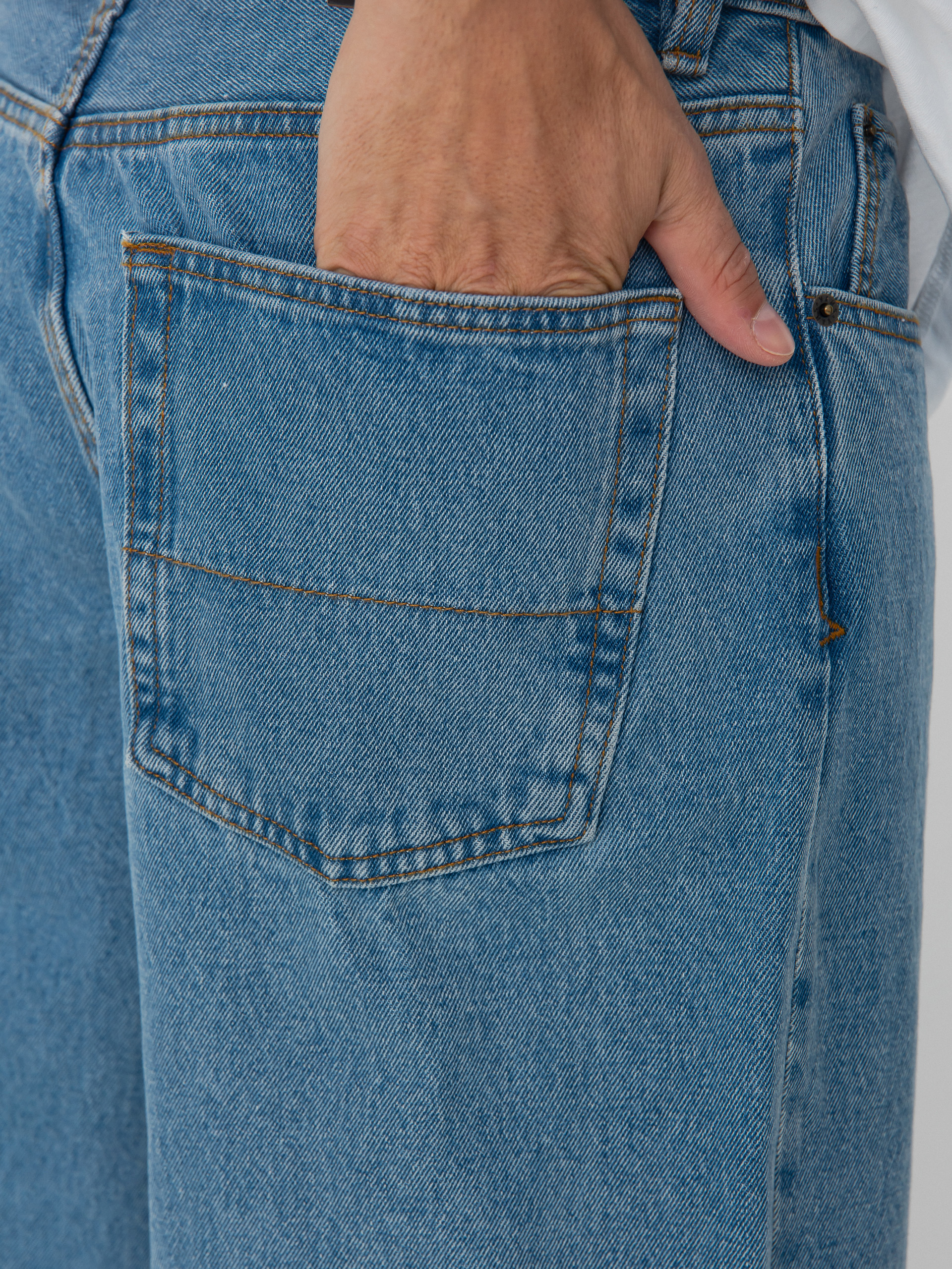 Vans Check 5 Baggy Denim Hose (stonewash/blue)