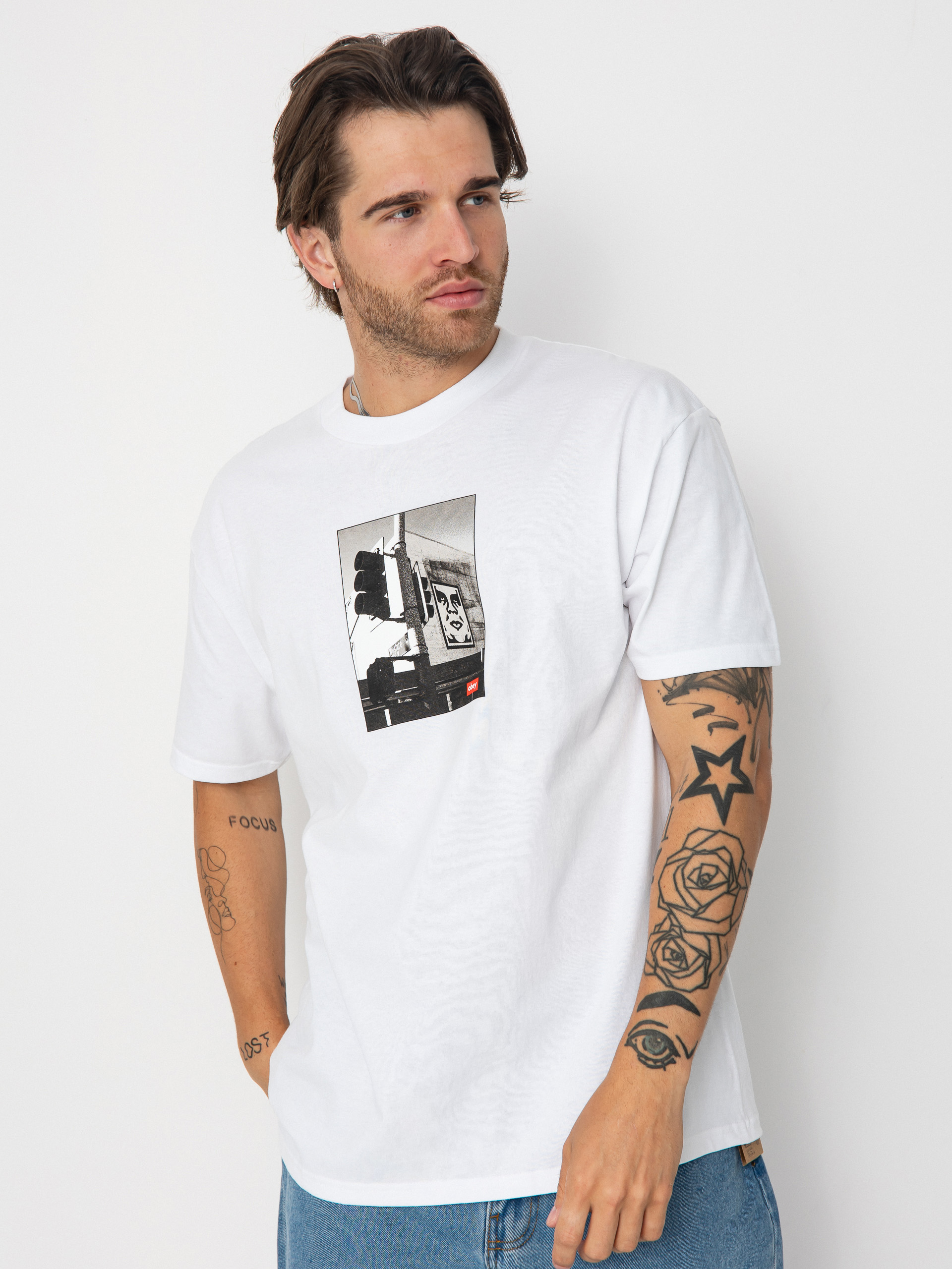 OBEY Obey Los Angeles Photo T-Shirt - white (white) OBEY Obey Los Angeles Photo T-Shirt - white (white)
