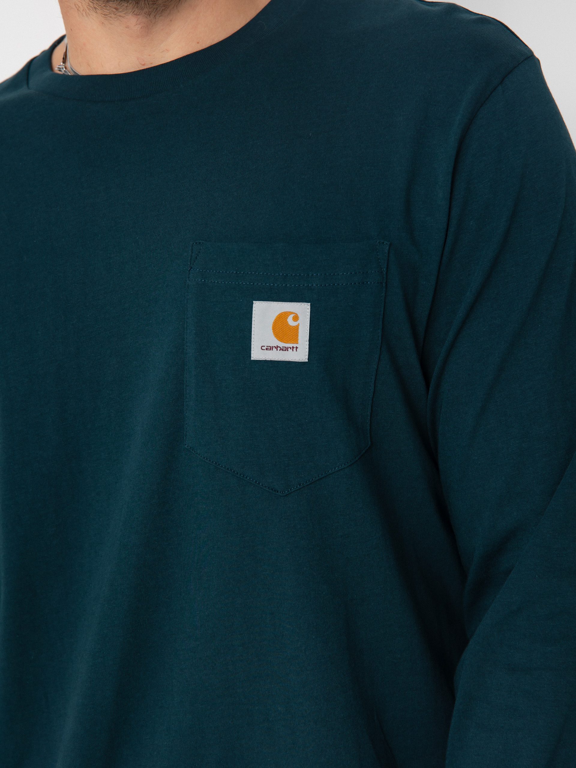 Carhartt WIP Pocket Longsleeve (deep lagoon)