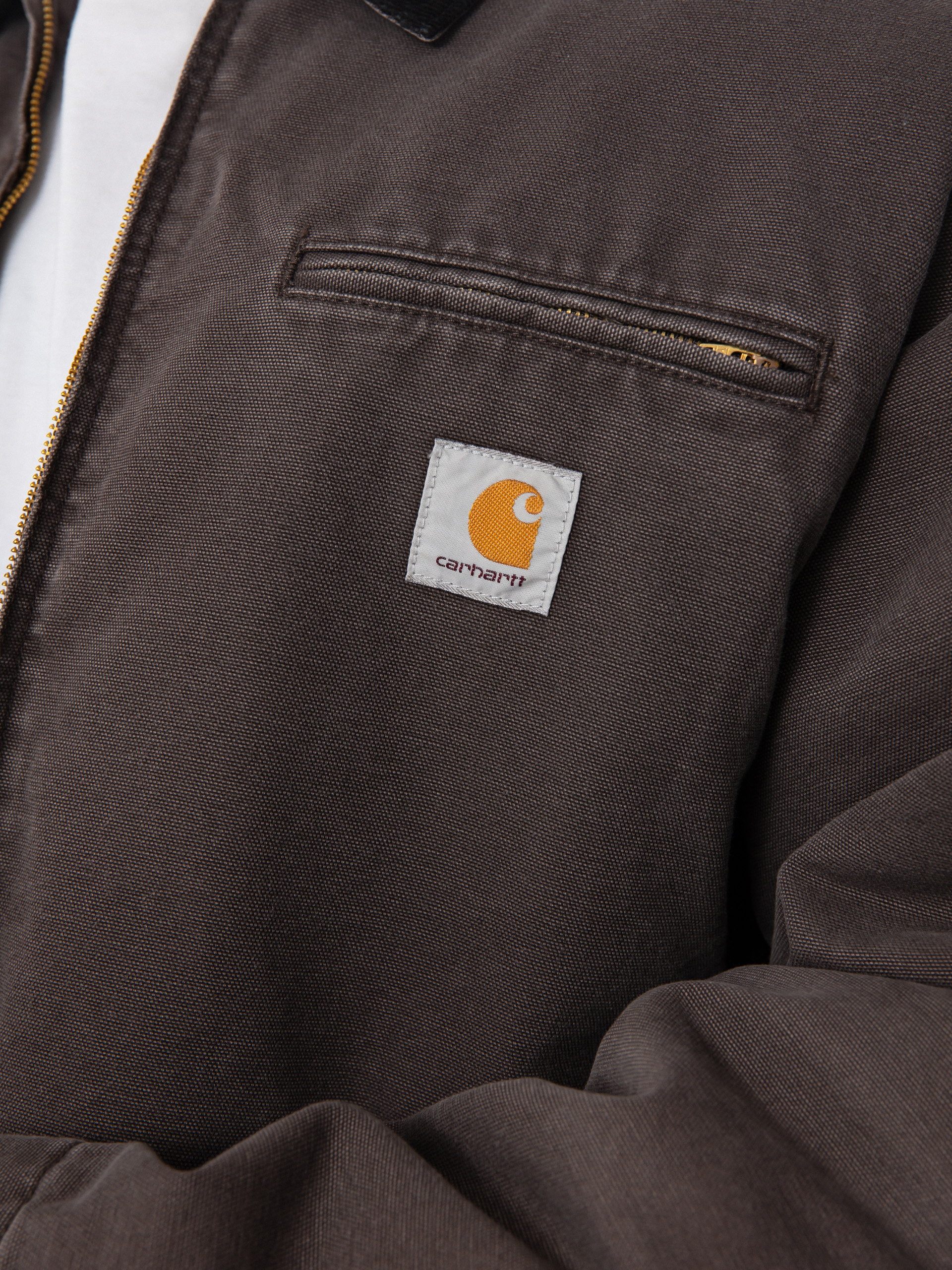 Carhartt WIP OG Detroit Jacke (tobacco/black/stone canvas)