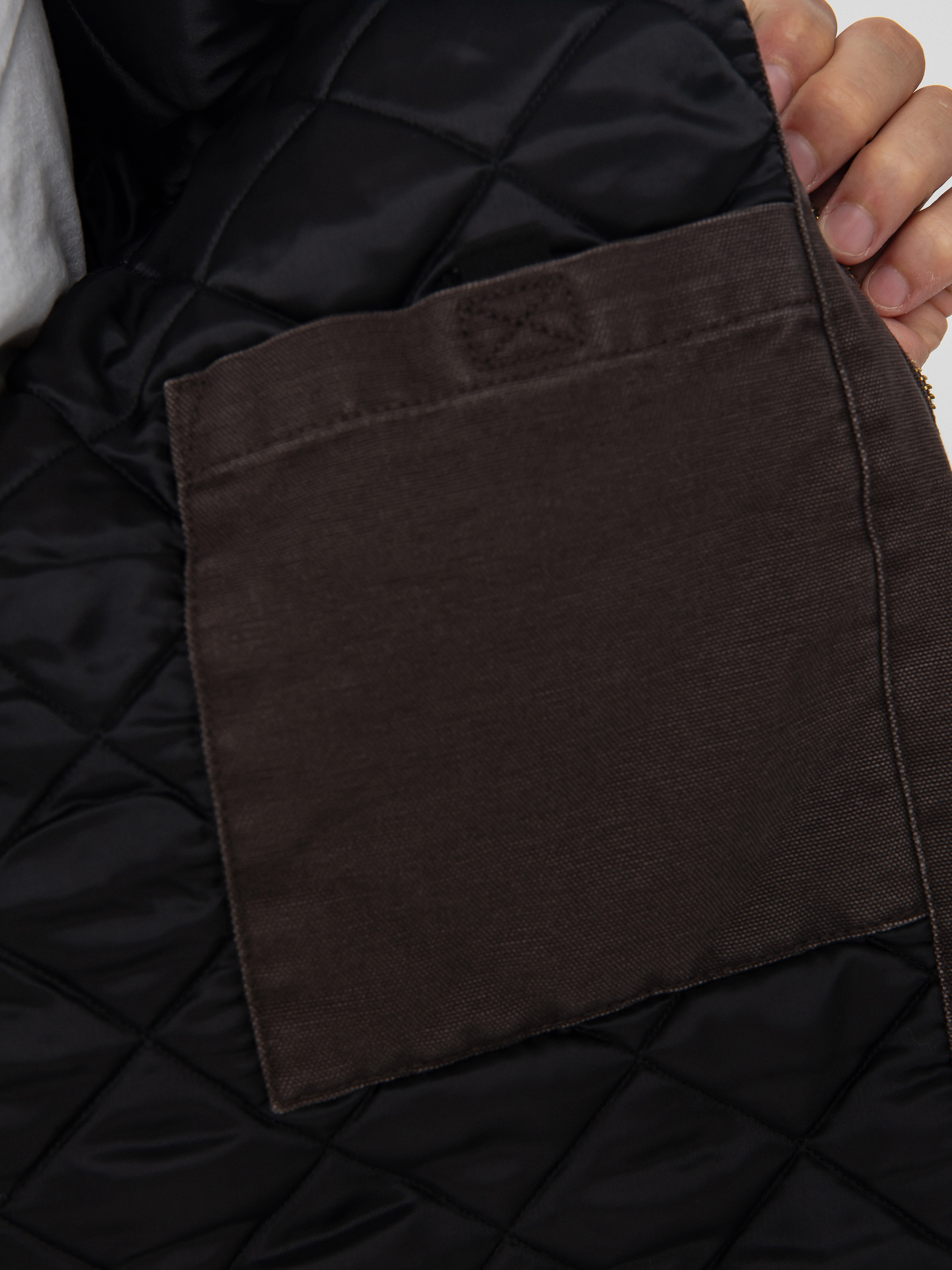 Carhartt WIP OG Detroit Jacke (tobacco/black/stone canvas)