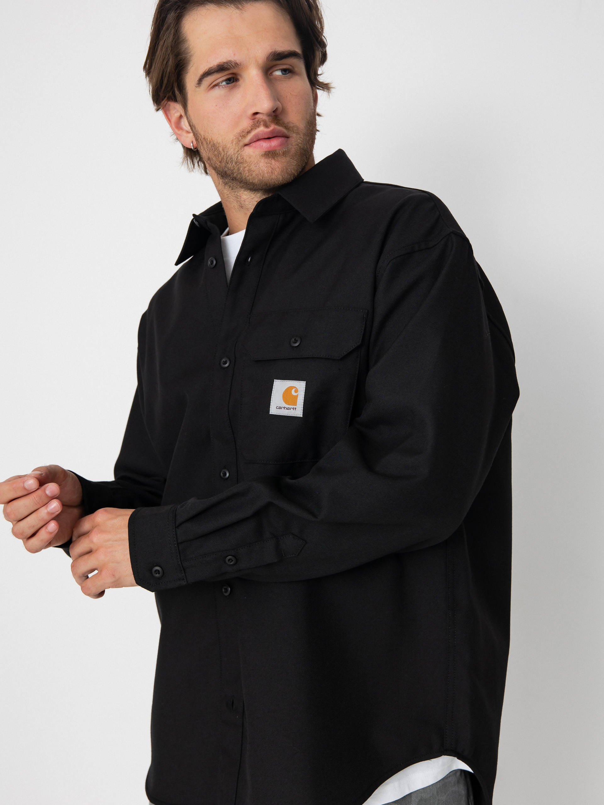 Carhartt WIP Ray Hemd (black/rigid)