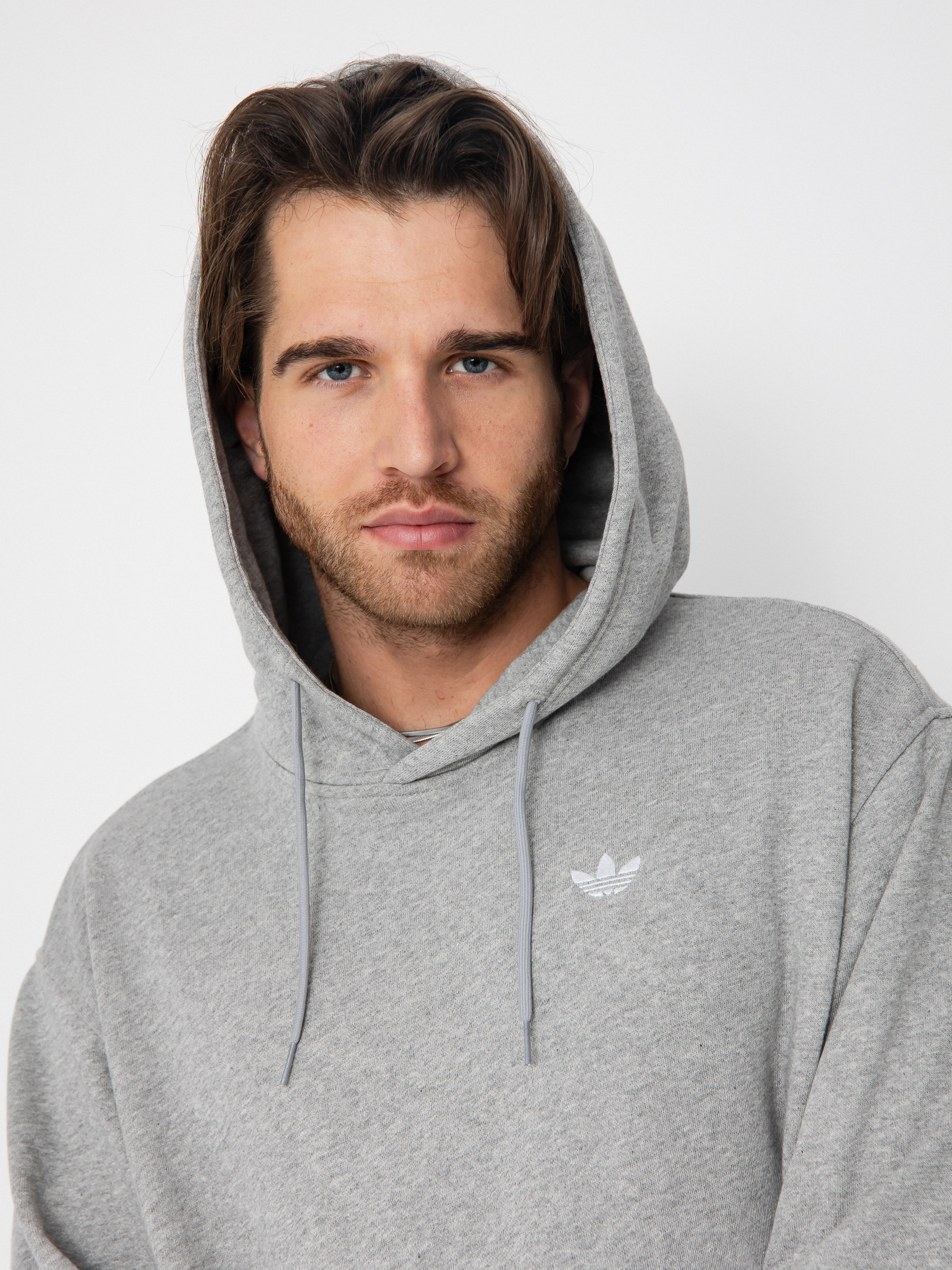adidas Classic HD Hoodie - grey (mgreyh/white)