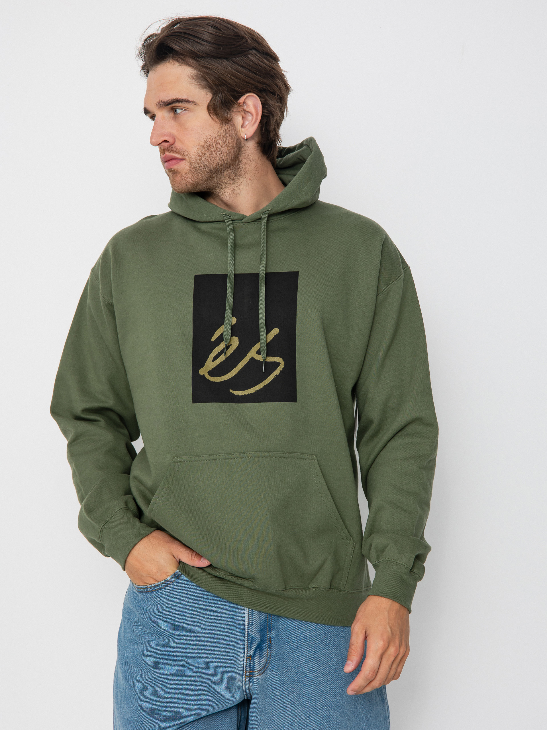 eS Main Block HD Hoodie (hunter green)