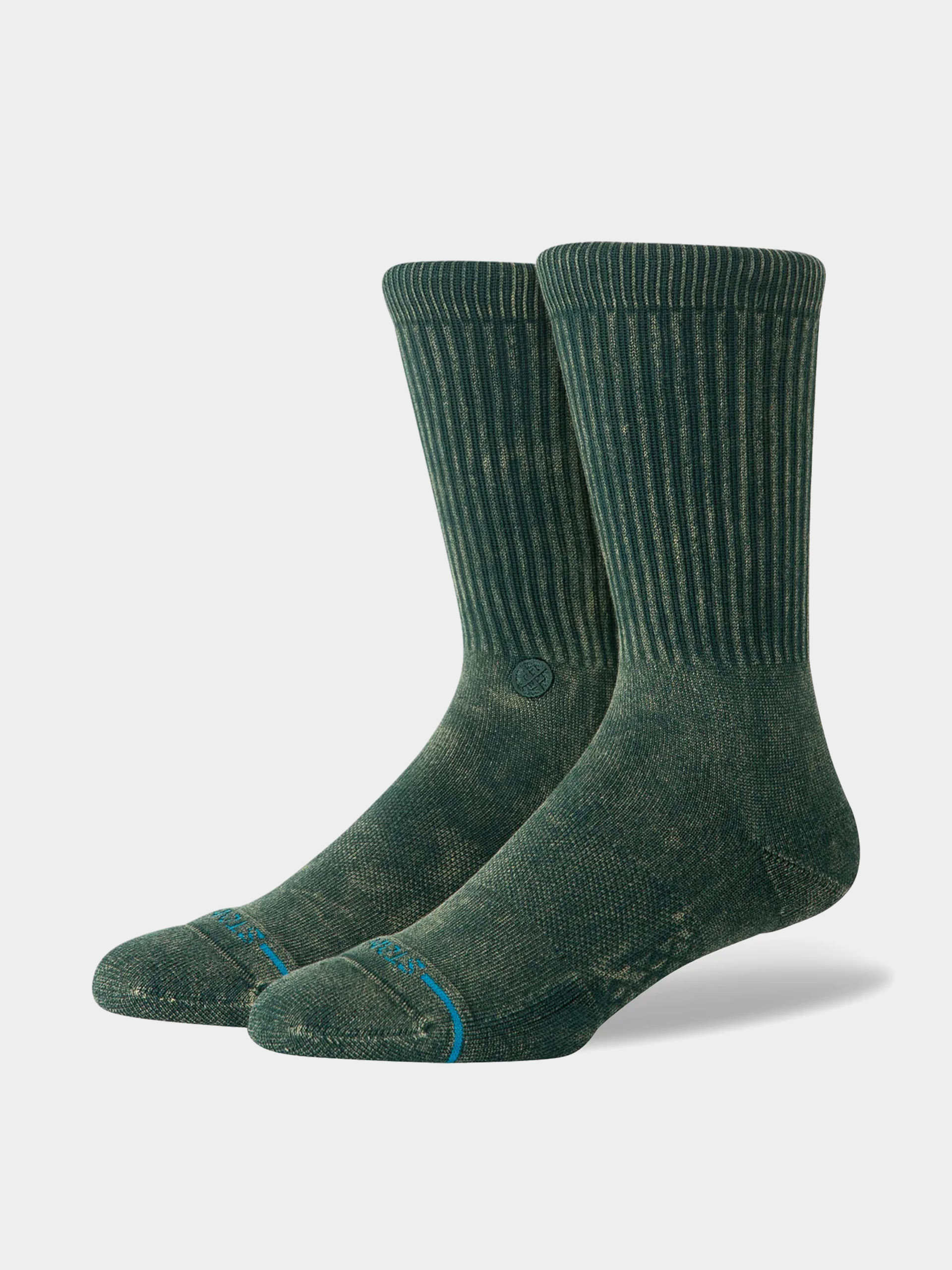 Stance Socks Icon Dyed Crew (pine)