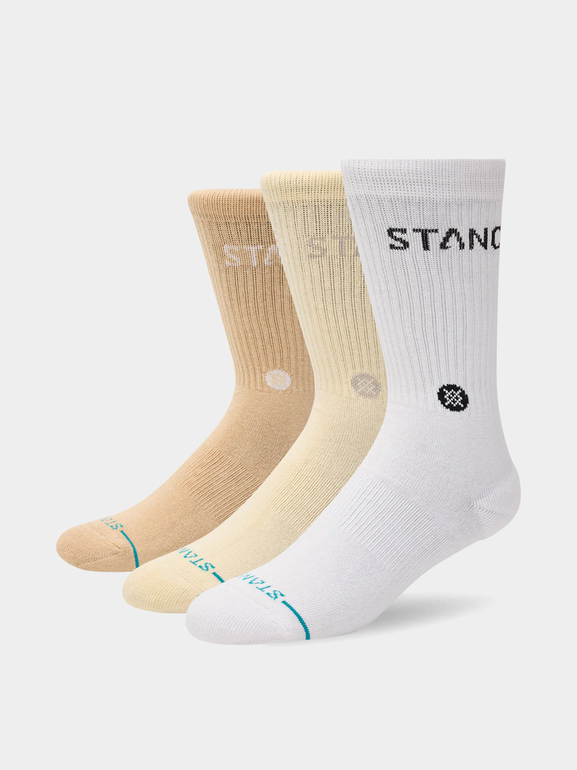 Stance Socken Origin 3 Pack Crew (cream)
