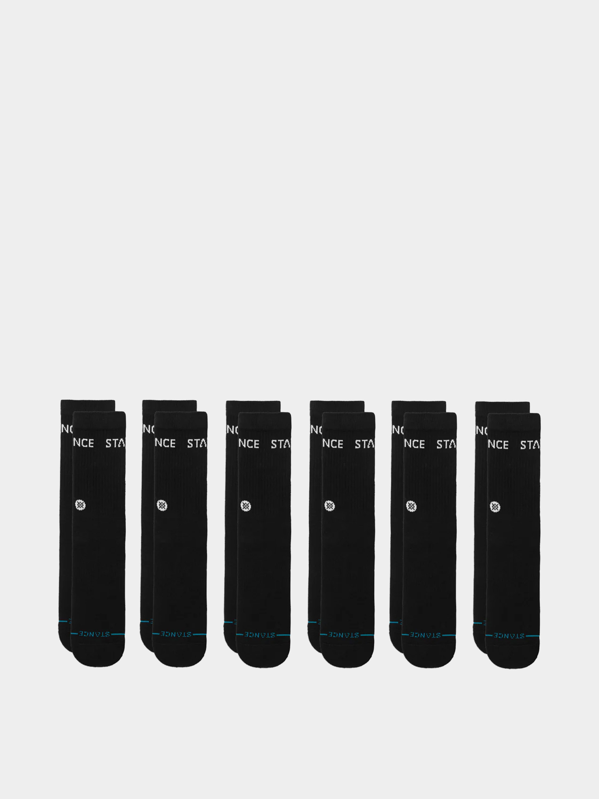 Stance Socken Origin 6 Pack Crew (black)