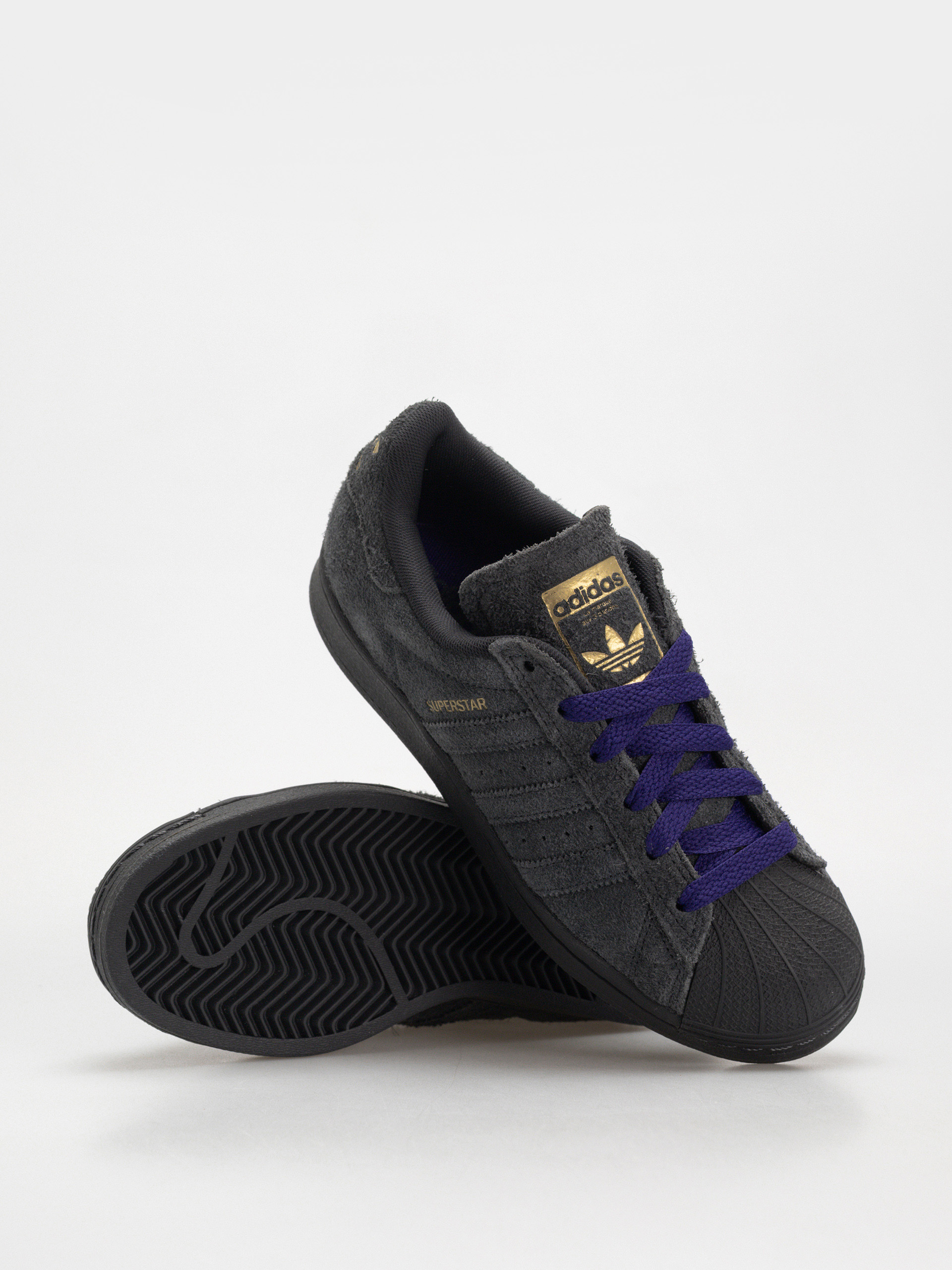 adidas Superstar Adv Schuhe (carbon/carbon/cpurpl)