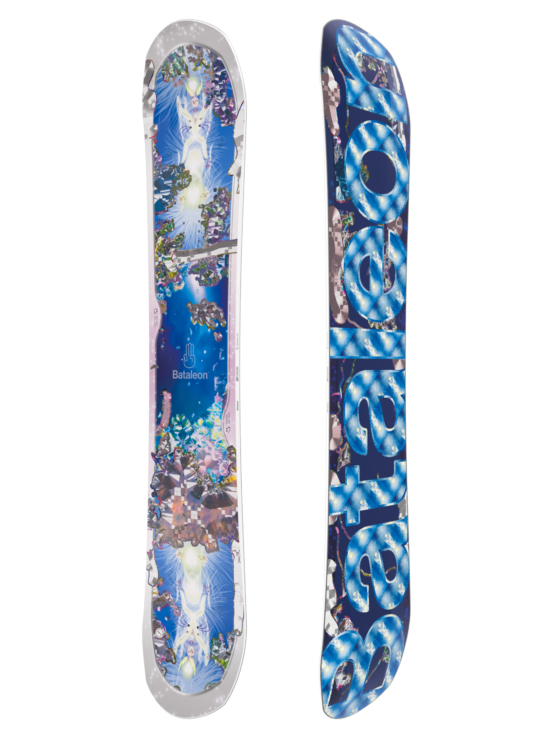 Bataleon Snowboard Distortia Wmn - white, blue, multicolor