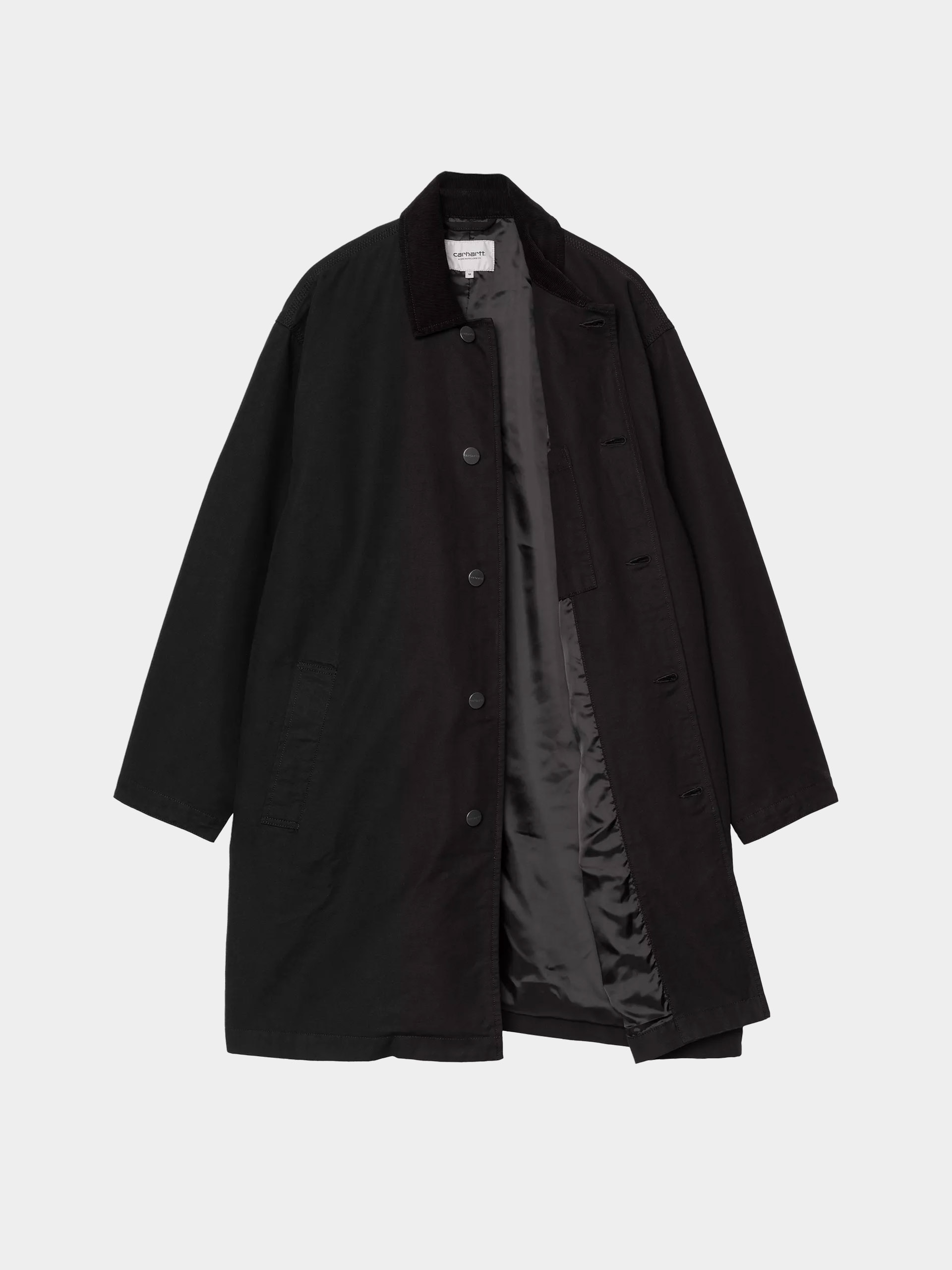 Carhartt WIP Mantel Webster Coat (black/black/rinsed)