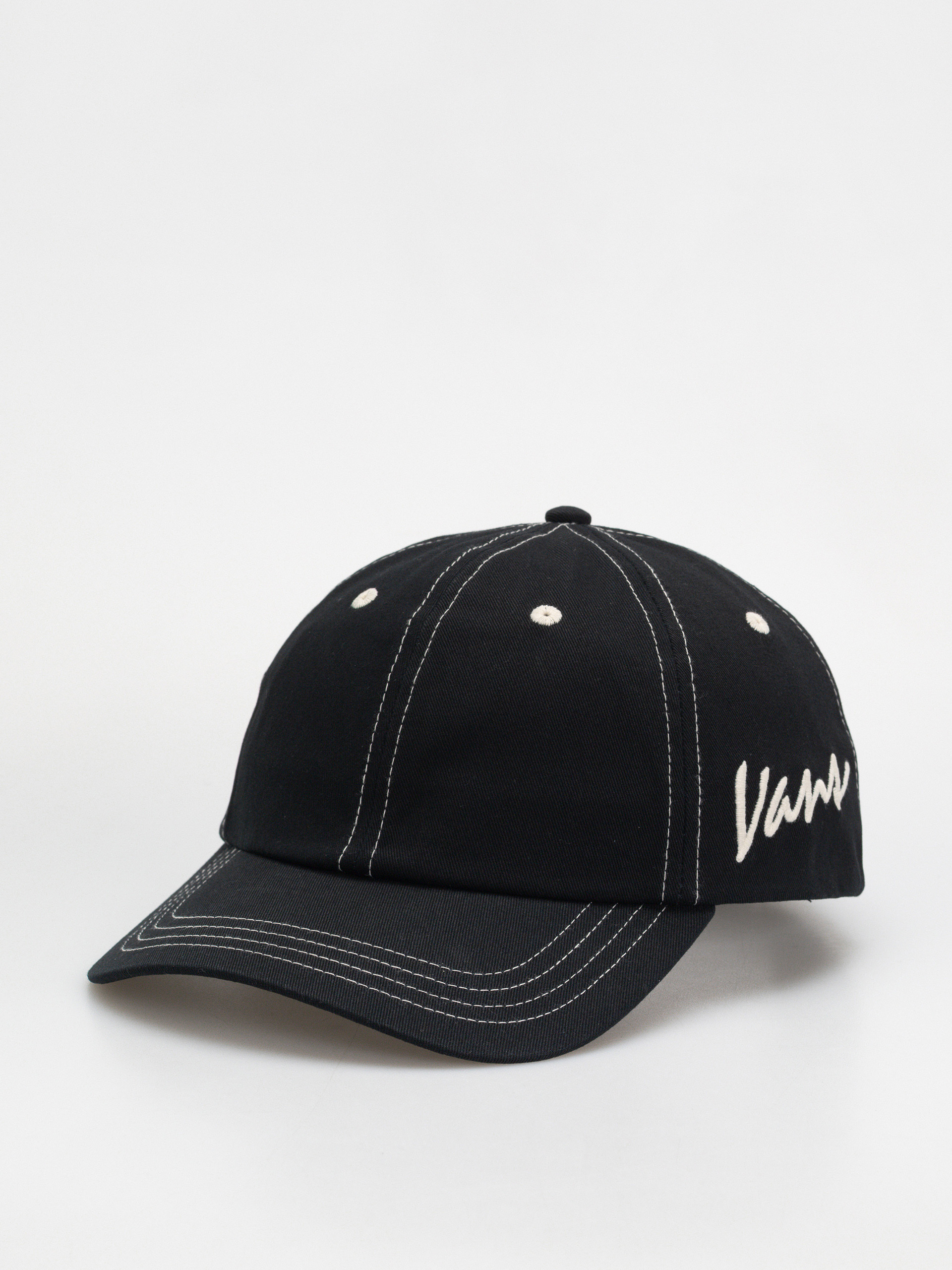 Vans Classic Script Curved Bill Jockey Cap (black)