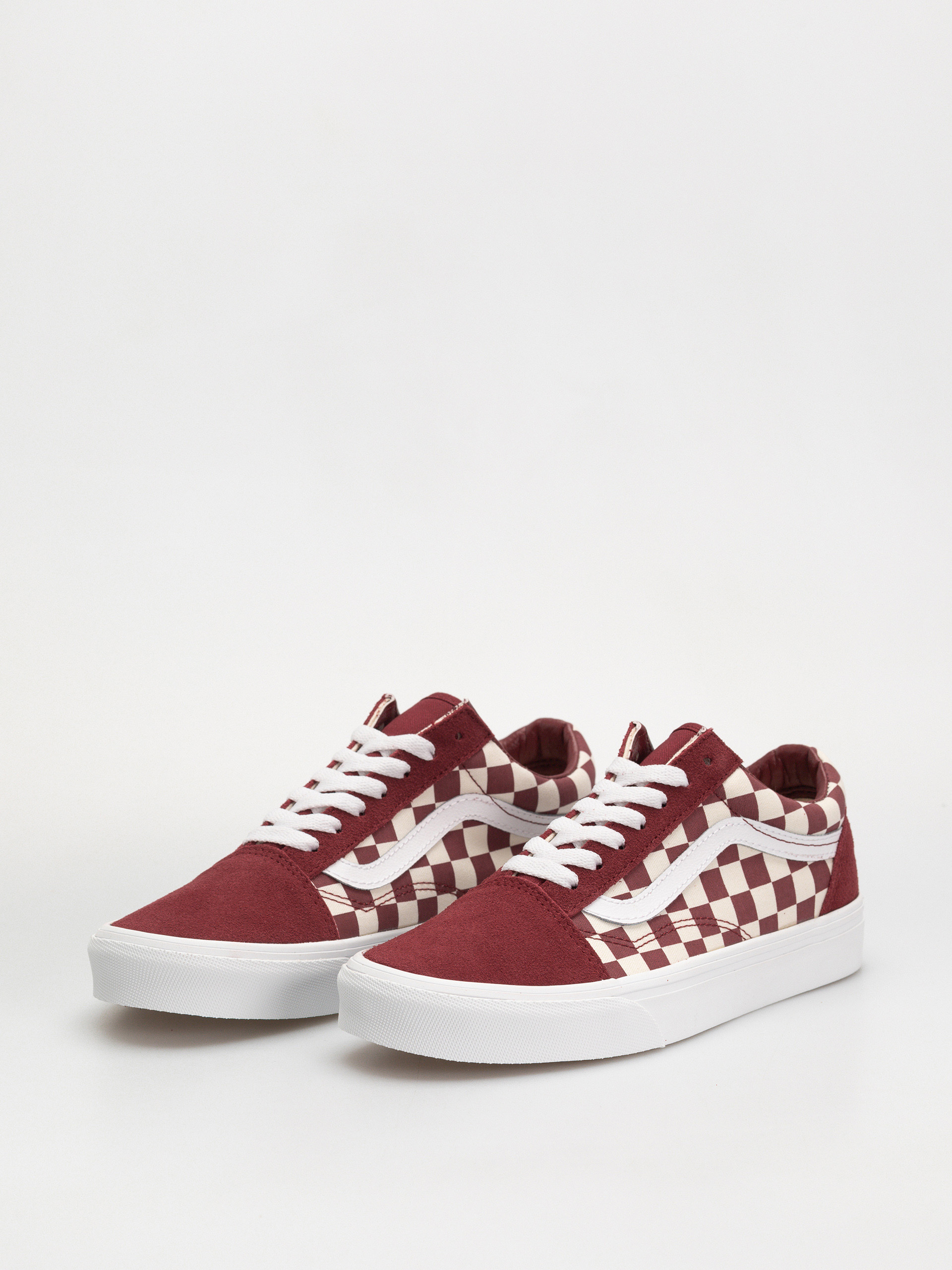 Vans Old Skool Shoes (checkerboard red/white)