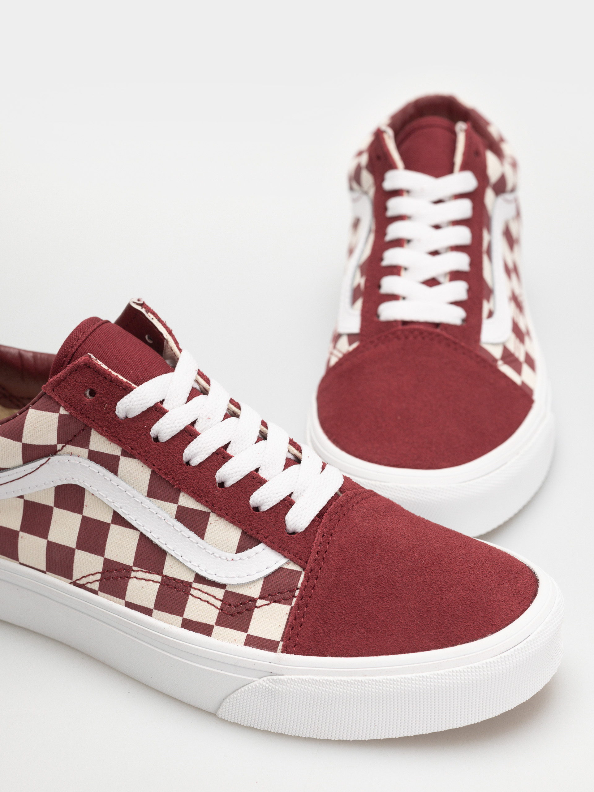 Vans Old Skool Schuhe (checkerboard red/white)