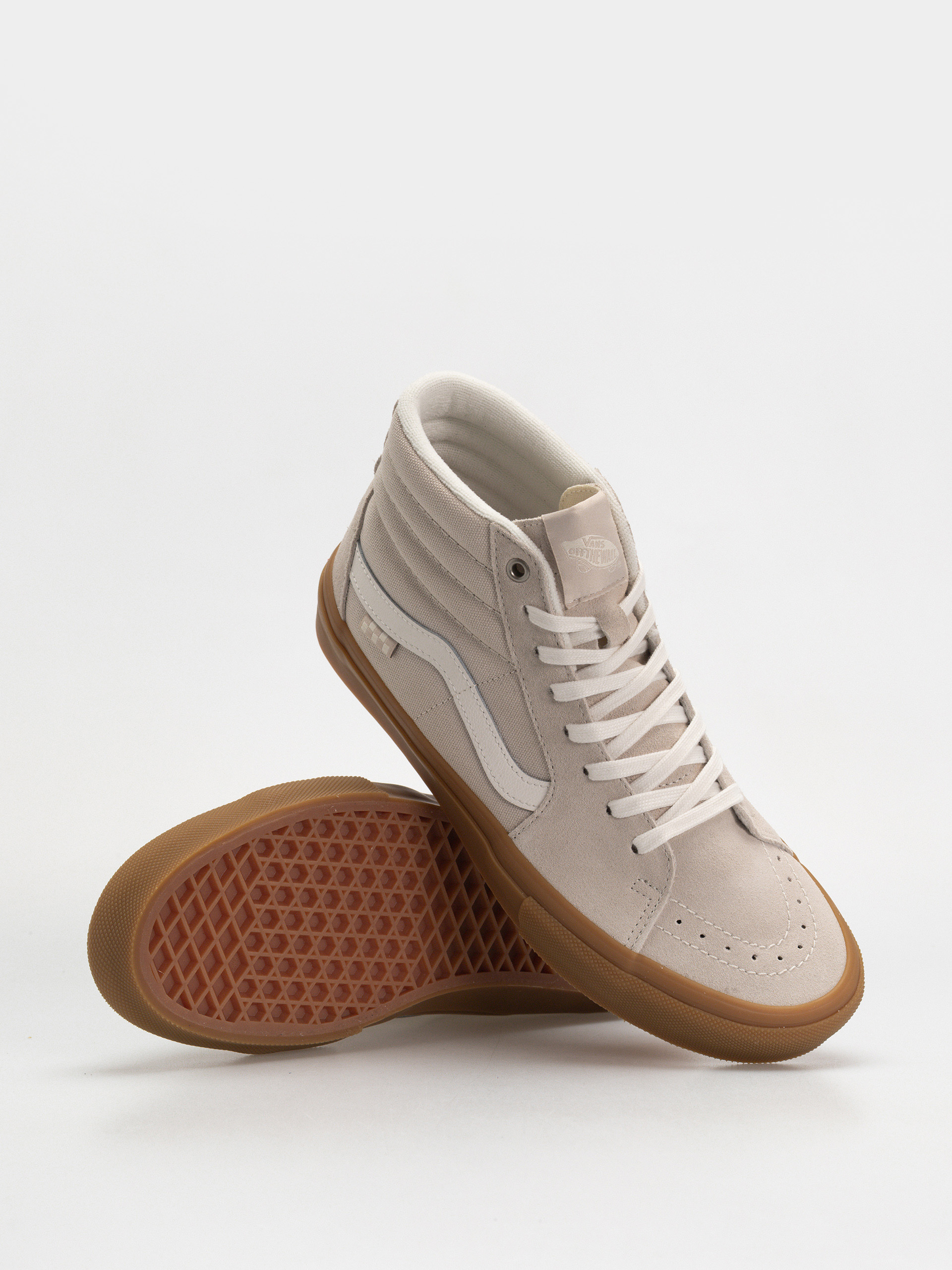 Vans Skate Sk8 Hi Schuhe (light gray/gum)