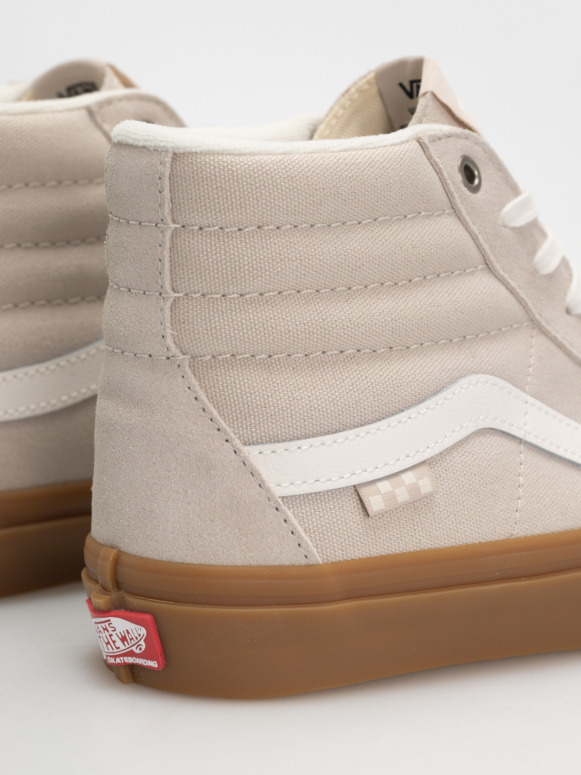 Vans Skate Sk8 Hi Shoes (light gray/gum)