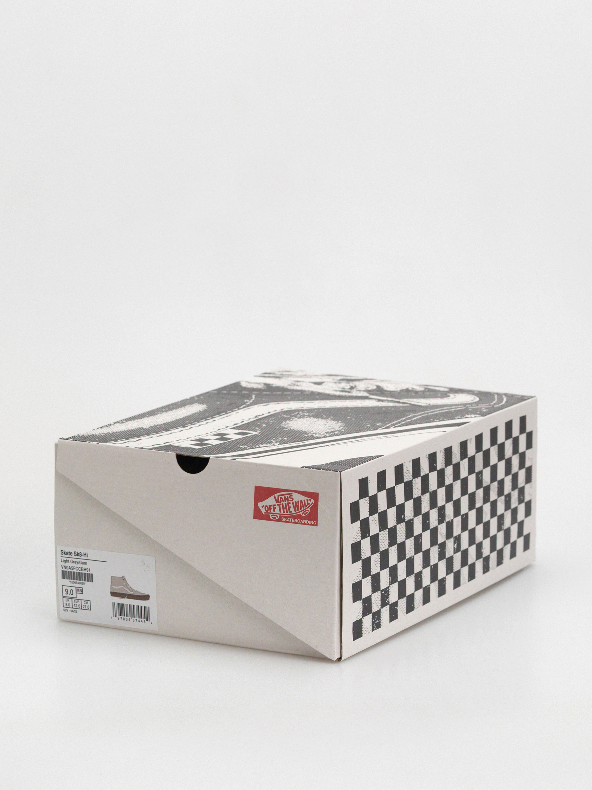 Vans Skate Sk8 Hi Schuhe (light gray/gum)