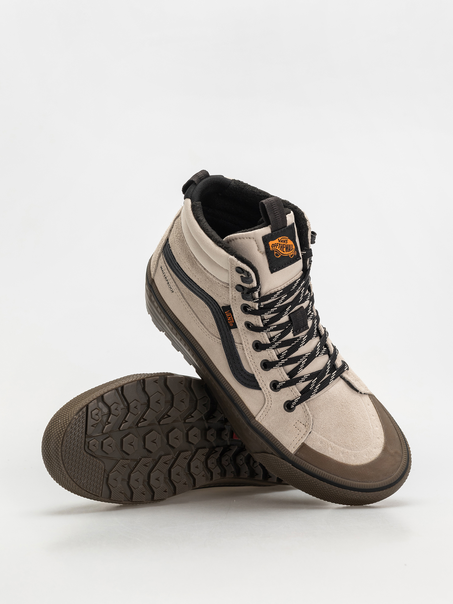 Vans Mte Sk8 Hi Waterproof Insulated Shoes (oatmeal/black)