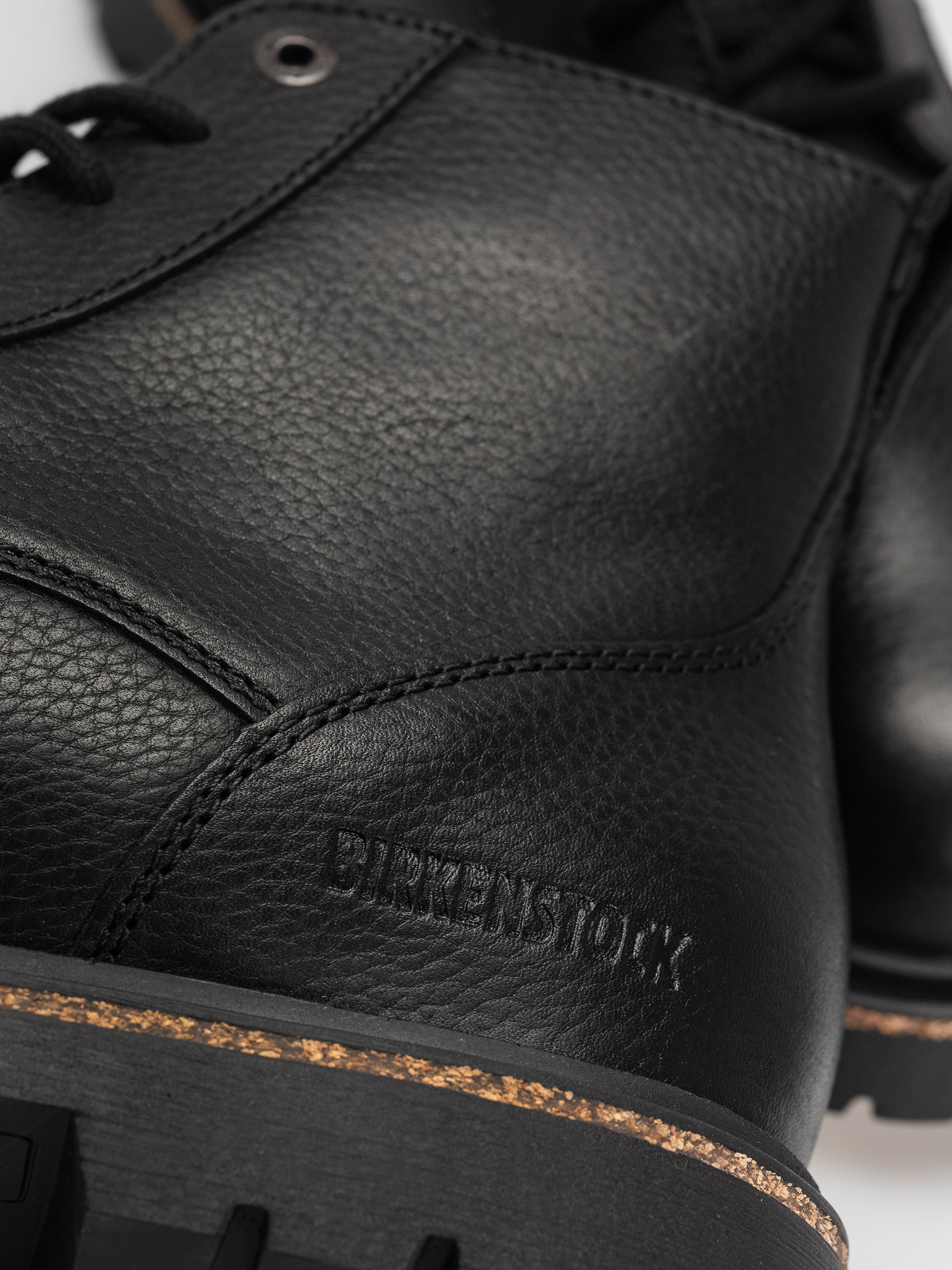 Birkenstock Highwood Lace Mid Natural Leather Regular Schuhe (black)