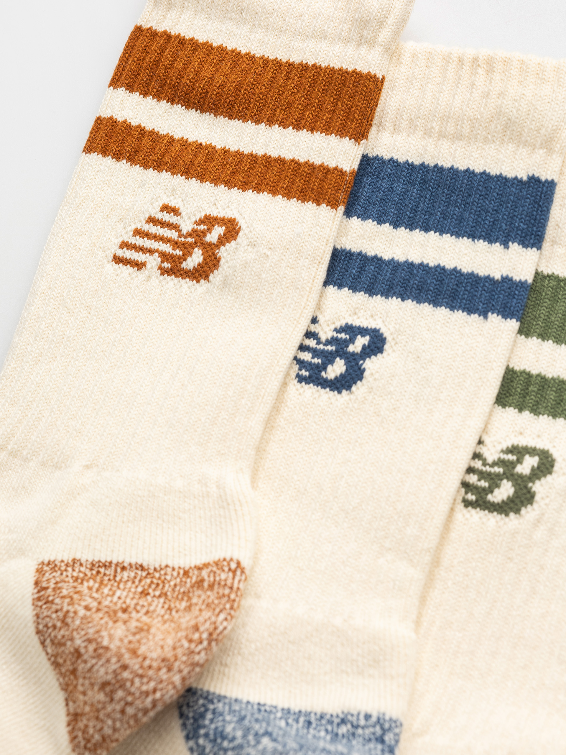 New Balance Active Lifestyle Striped Crew 3Pc Socken (print/pattern/misc)