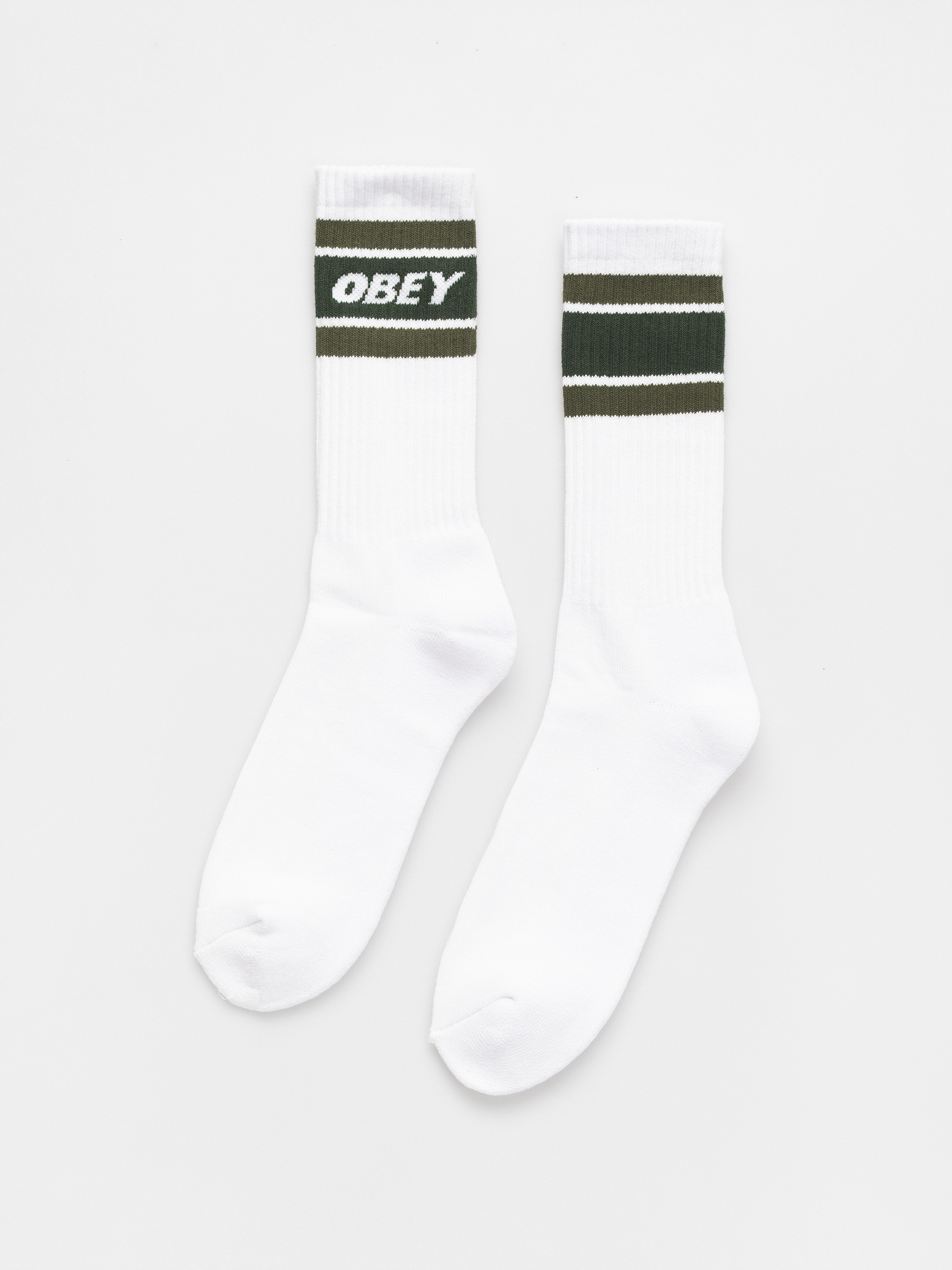 OBEY Socken Cooper II (white / kombu green)
