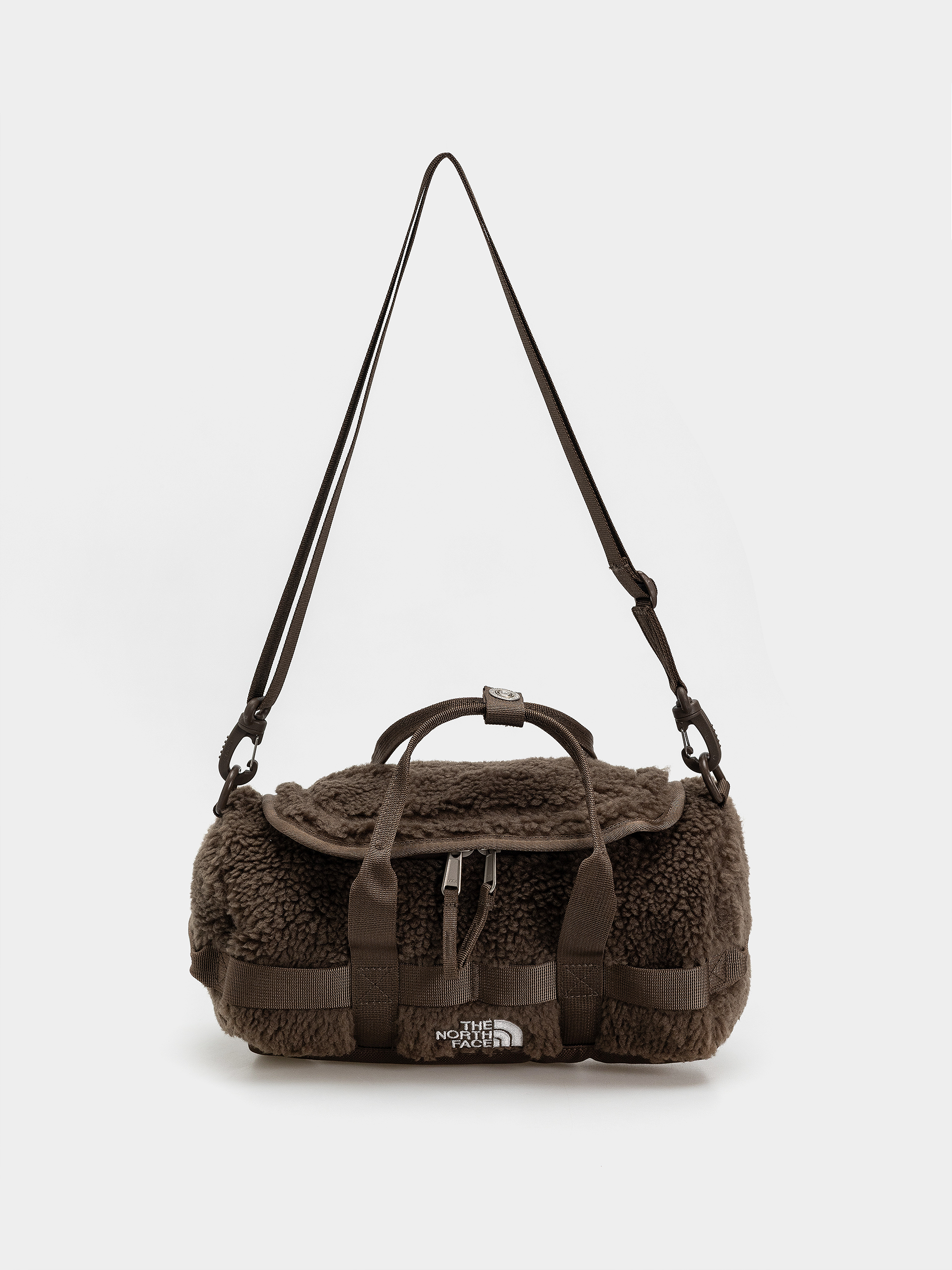 The North Face Schultertasche Base Camp High Pile Mini Bag (smokey brown tnf white)