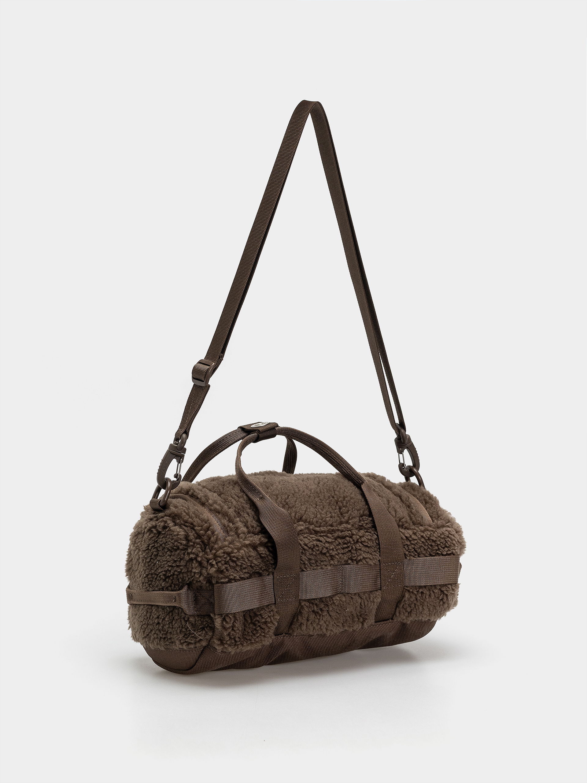 The North Face Schultertasche Base Camp High Pile Mini Bag (smokey brown tnf white)