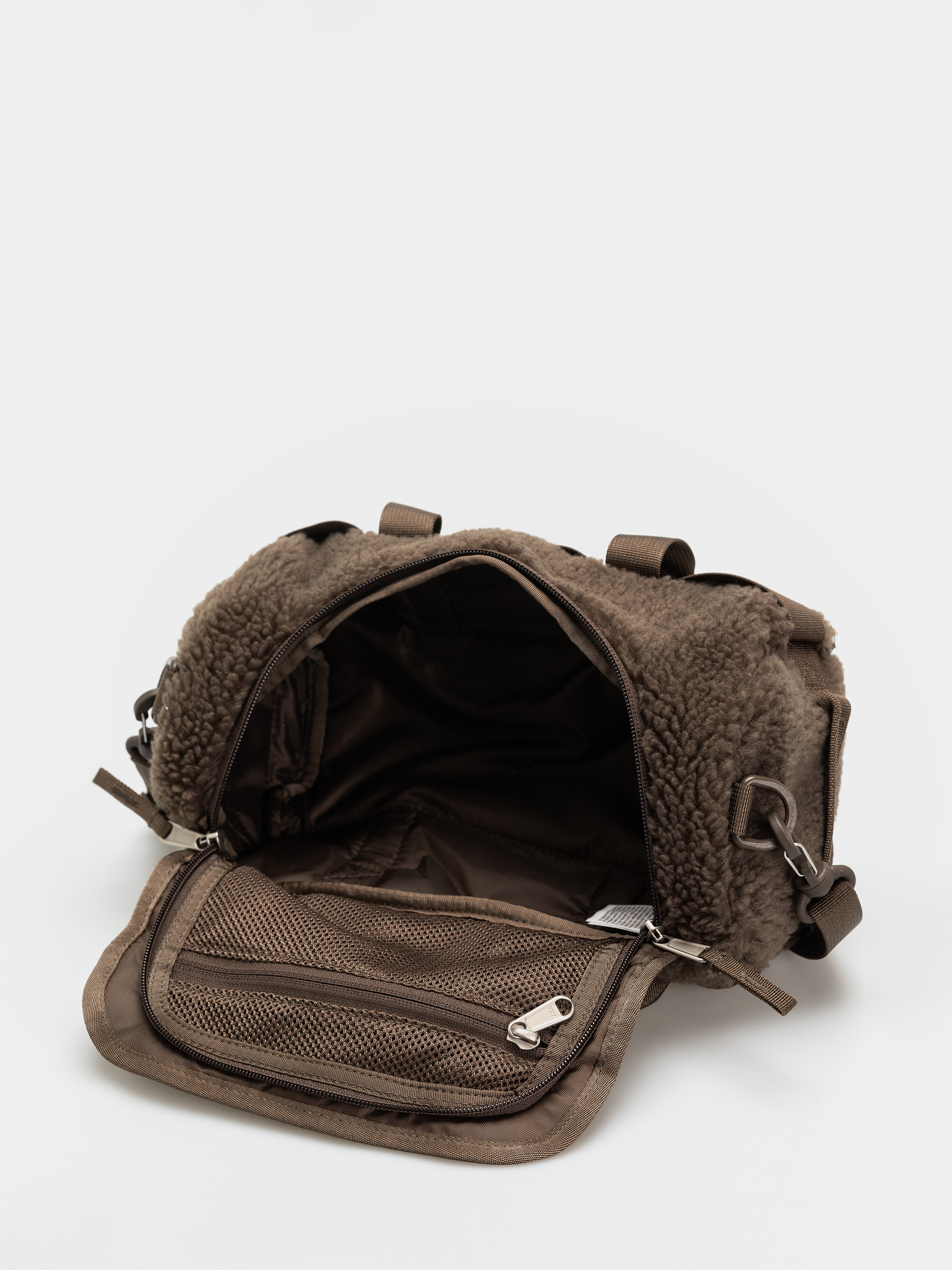 The North Face Schultertasche Base Camp High Pile Mini Bag (smokey brown tnf white)