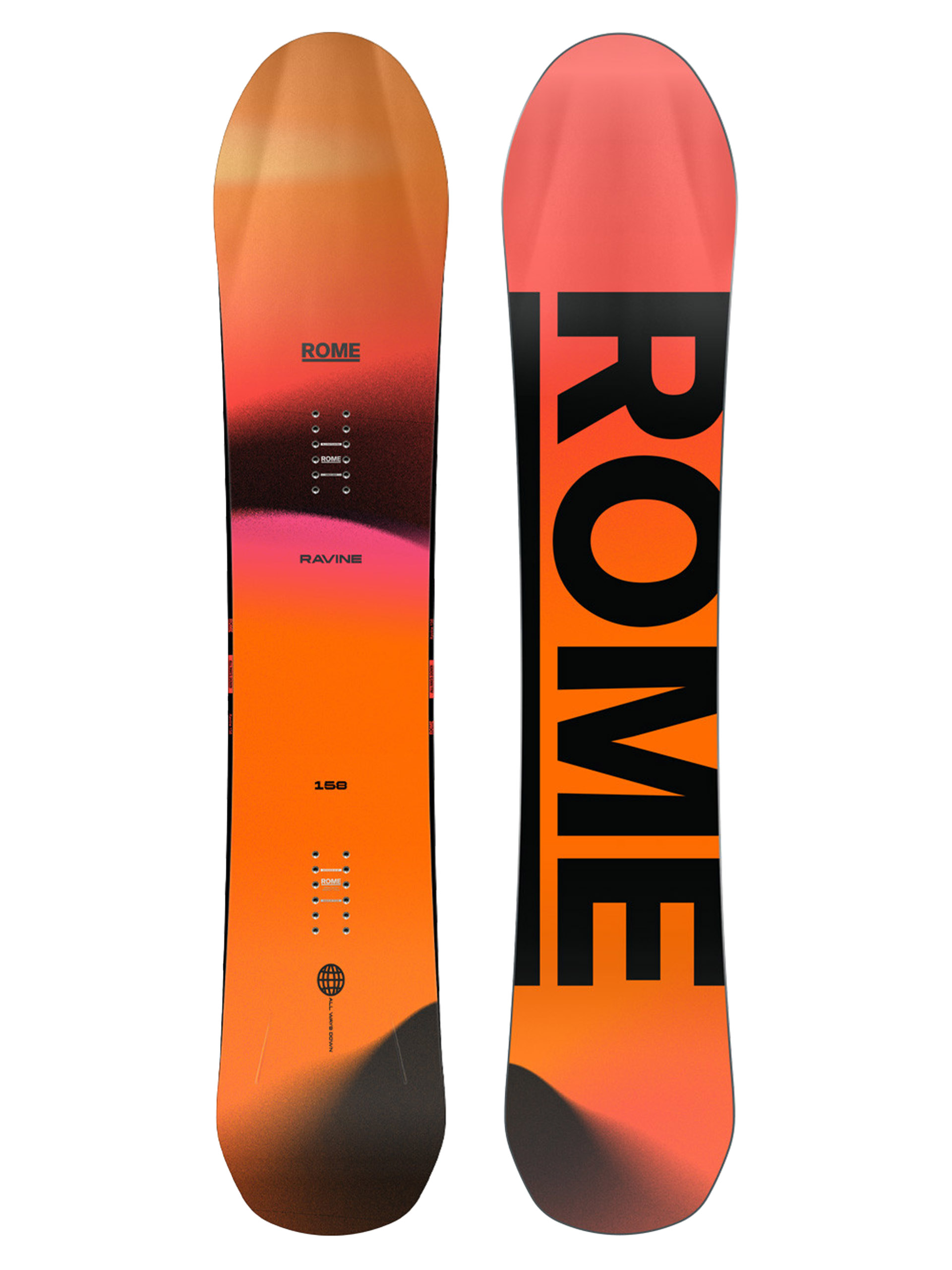 Rome Snowboard Ravine - orange, multicolor
