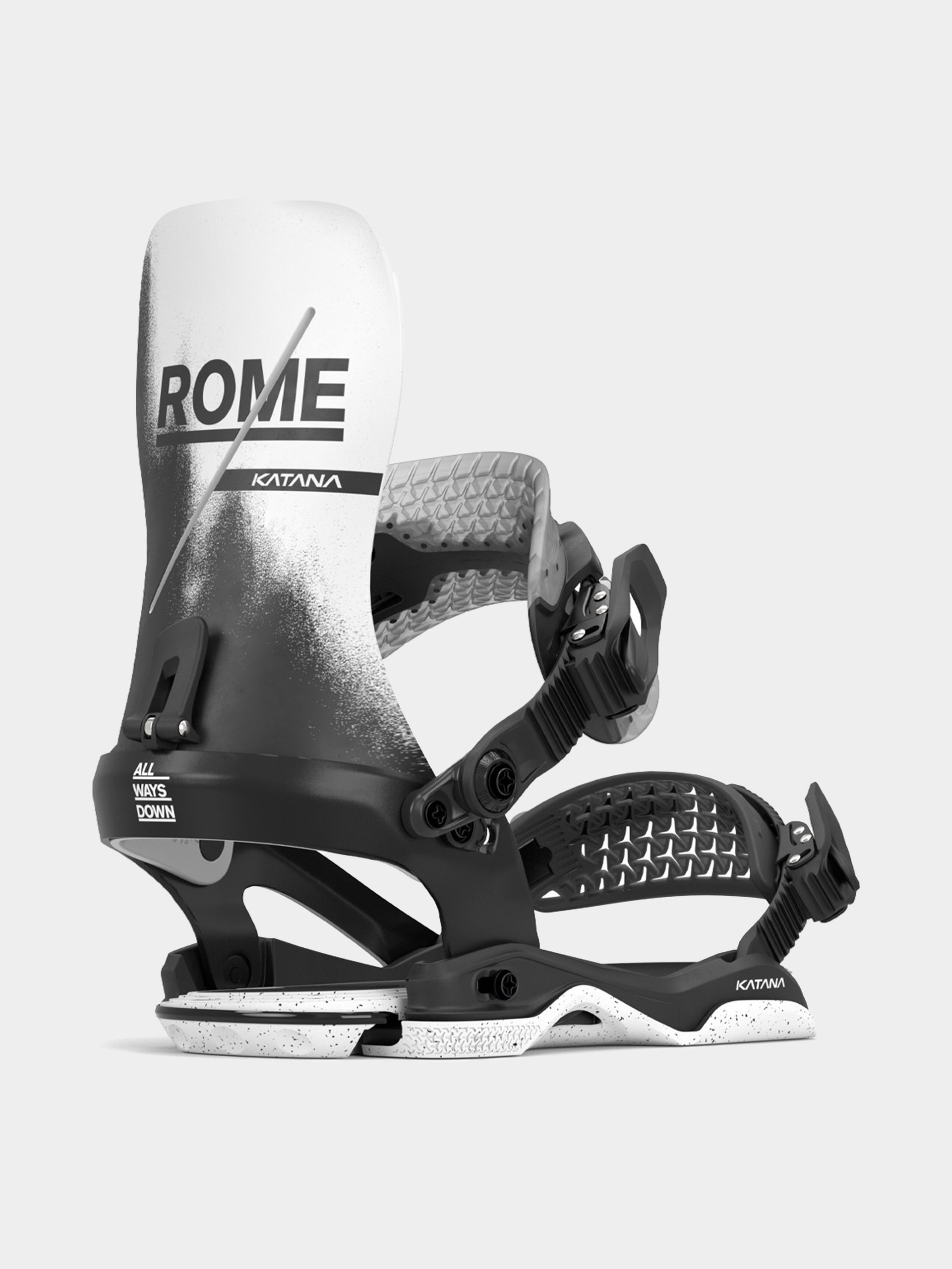 Rome Snowboard bindings Katana Aw white (black/white)