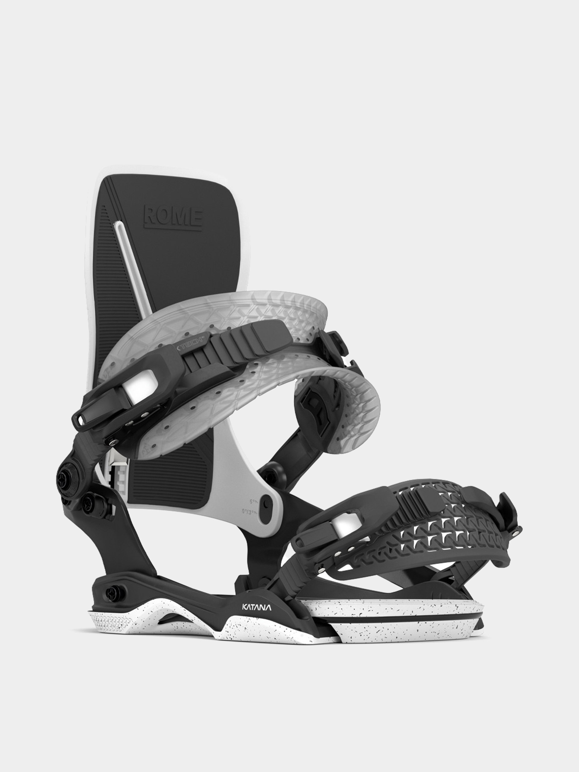 Rome Snowboard bindings Katana Aw - white (black/white)