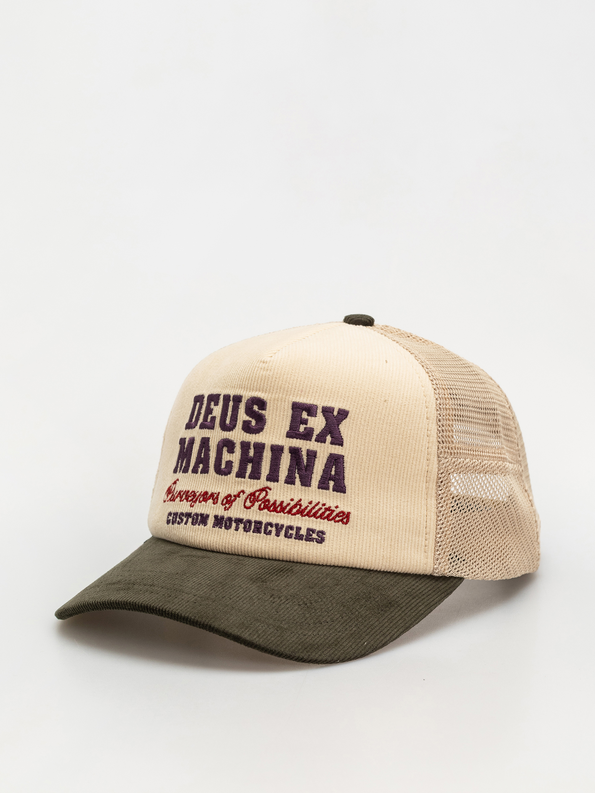 Deus Ex Machina Gumshoe Cord Trucker Cap (cream)