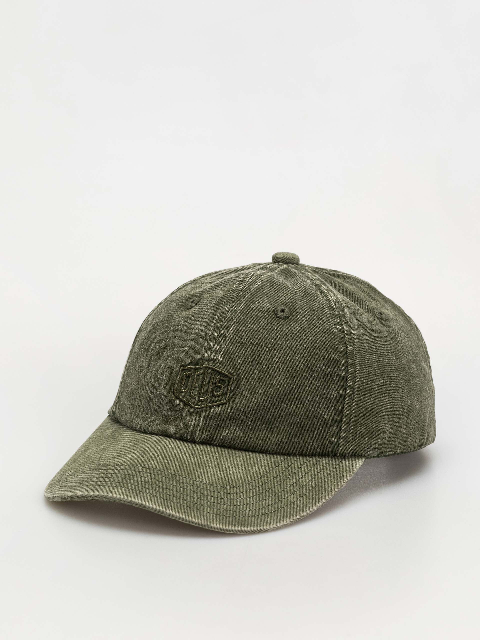 Deus Ex Machina Shield Garment Dyed Dad Cap Cap (cypress green)