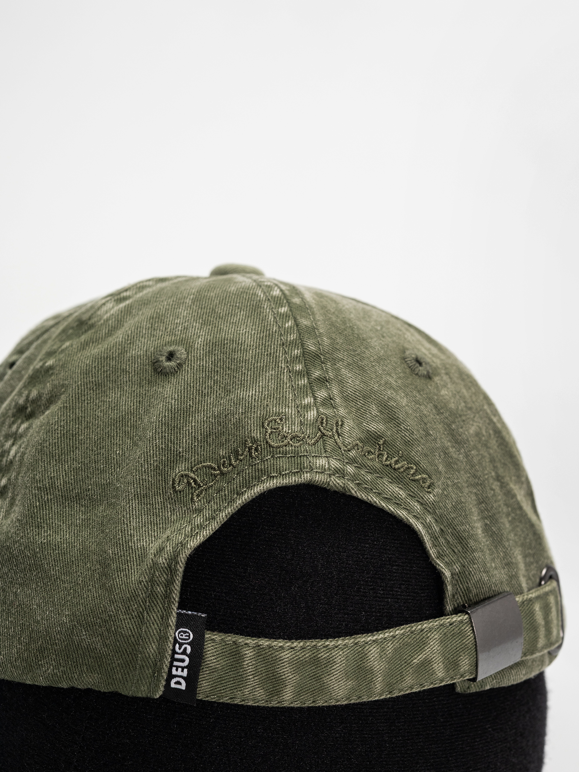 Deus Ex Machina Shield Garment Dyed Dad Cap Cap (cypress green)