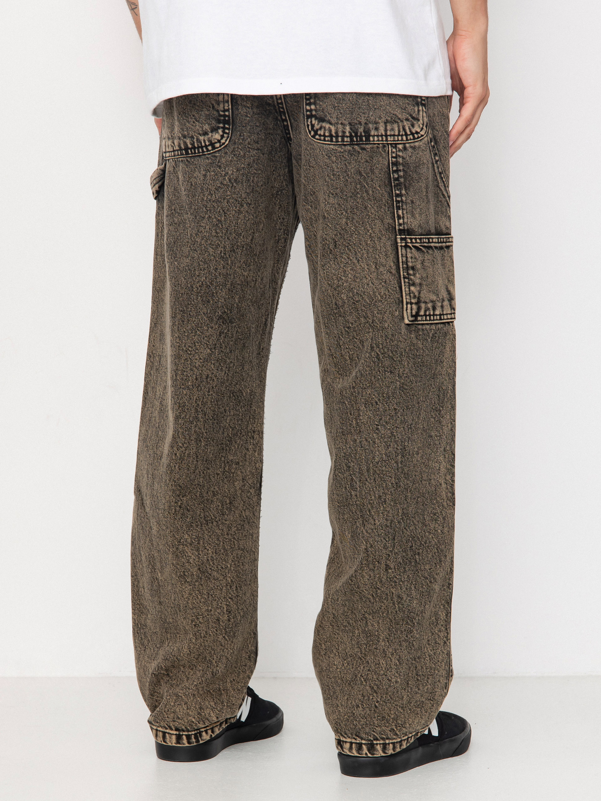 Vans Drill Chore Carpenter Loose Acid Wash Pants (bay leaf)