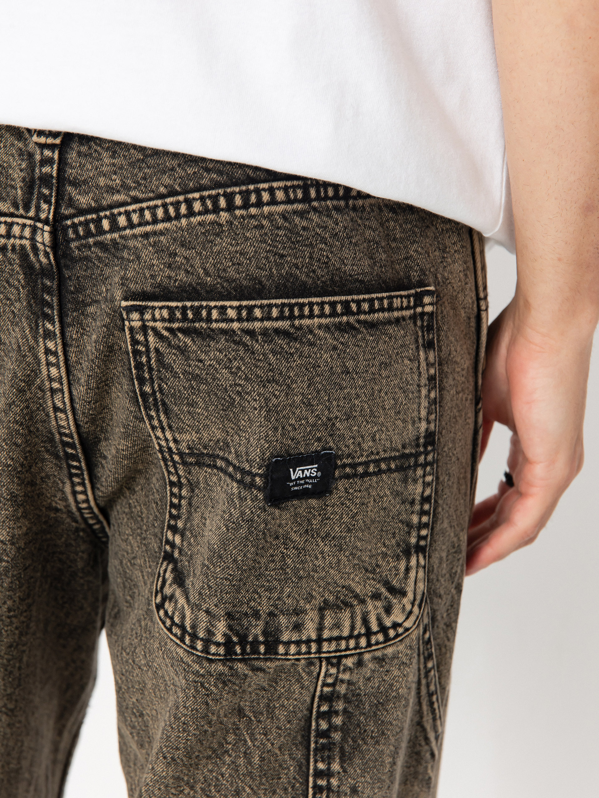 Vans Drill Chore Carpenter Loose Acid Wash Hose (bay leaf)