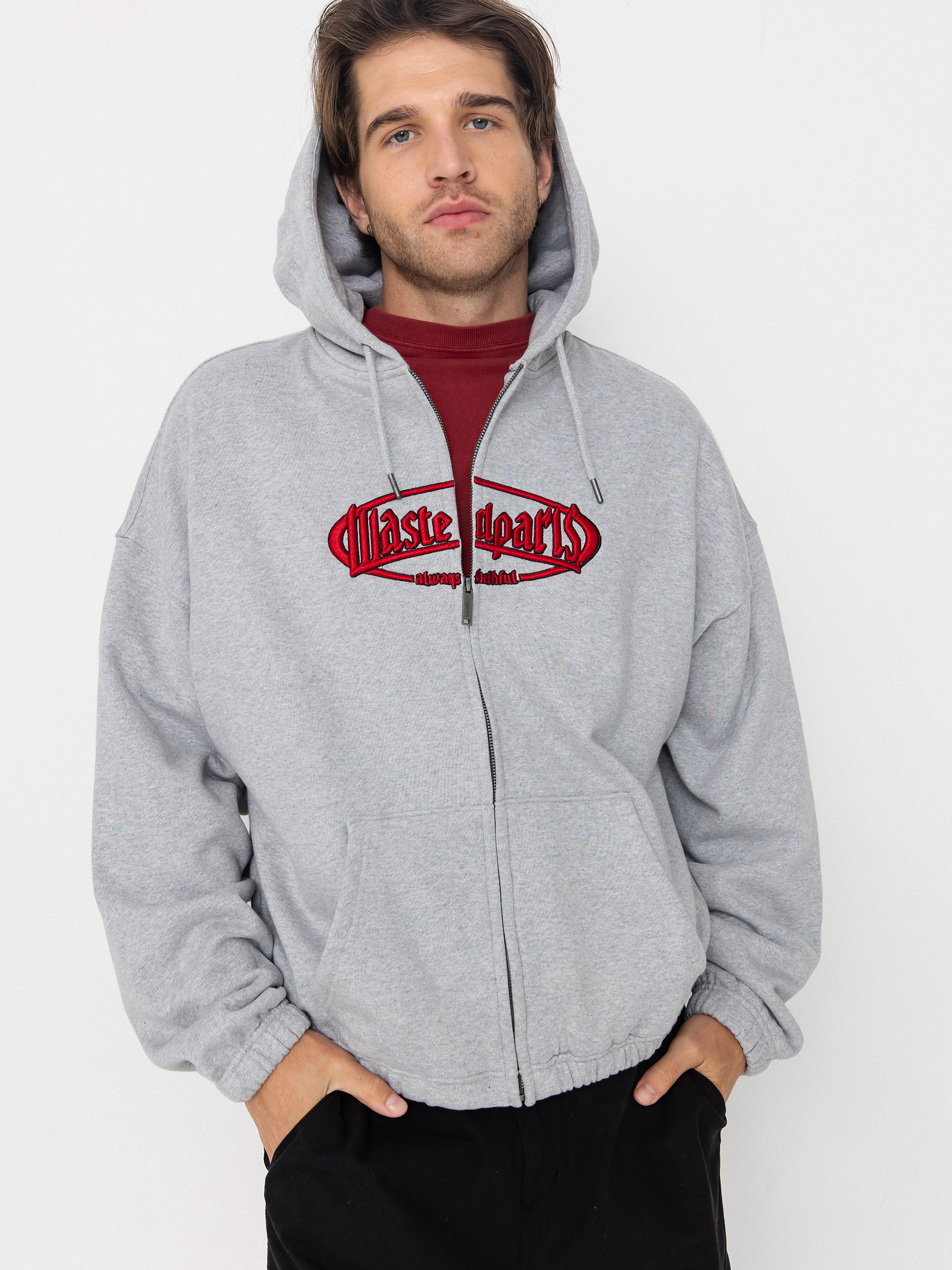Wasted Paris Yard Boxy ZHD Hoodie - grey (ash grey)
