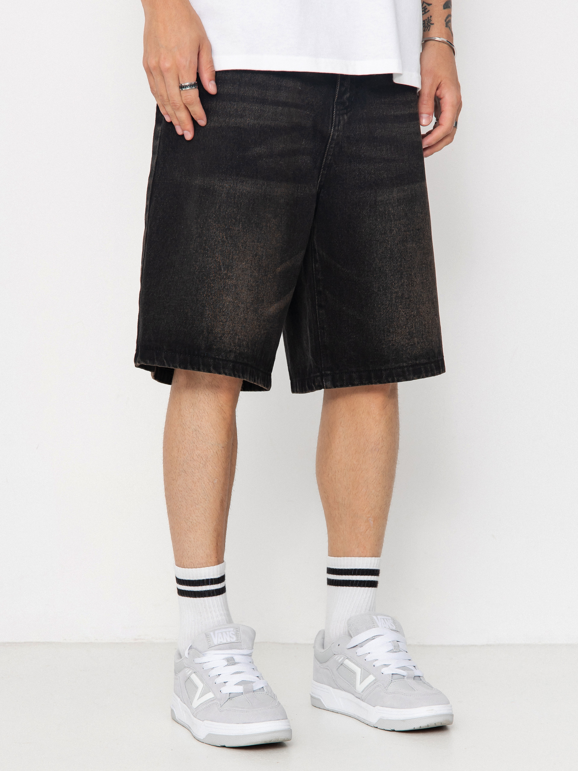 Wasted Paris Sandblast Casper Shorts (faded black)