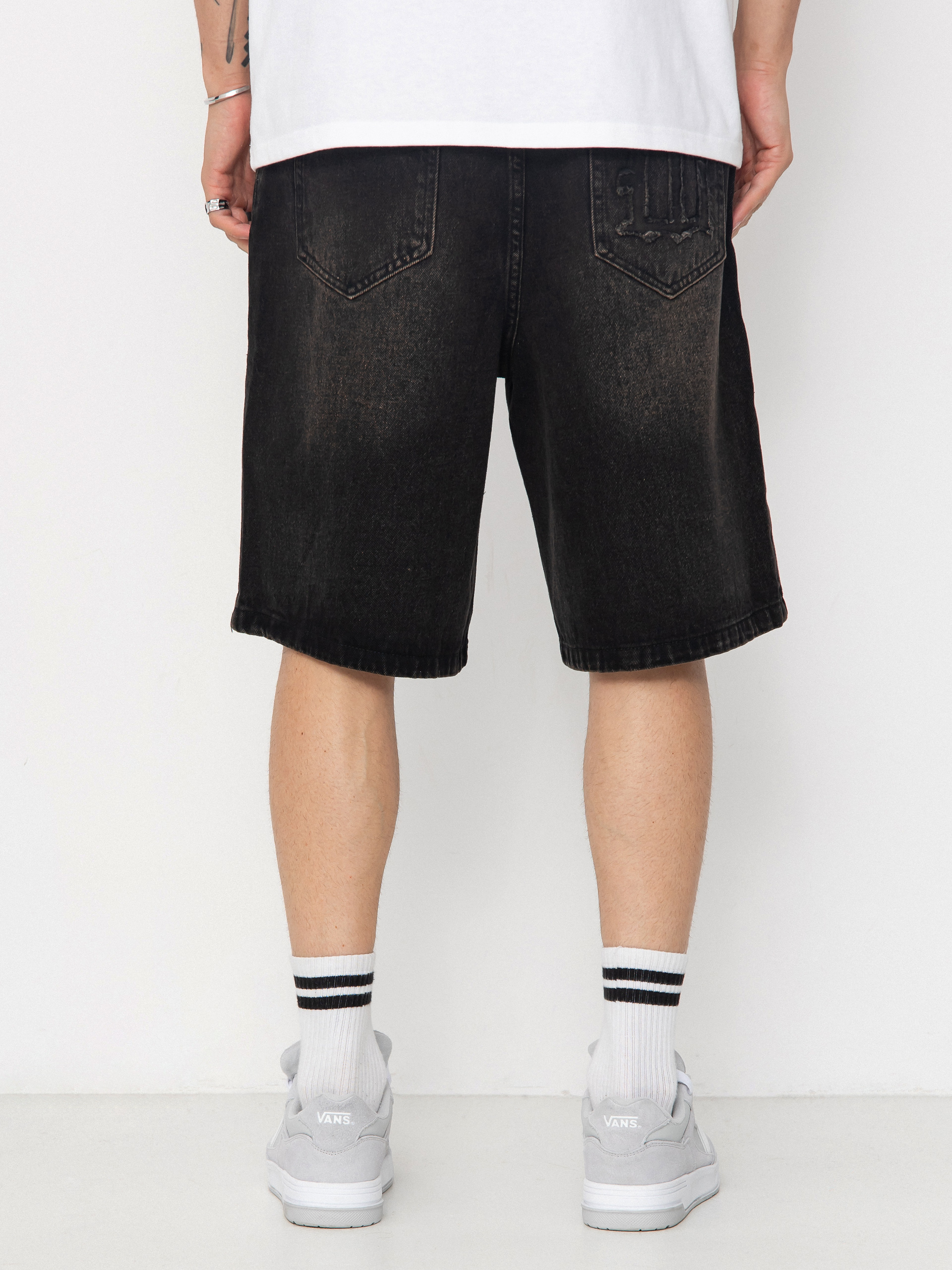 Wasted Paris Sandblast Casper Shorts (faded black)