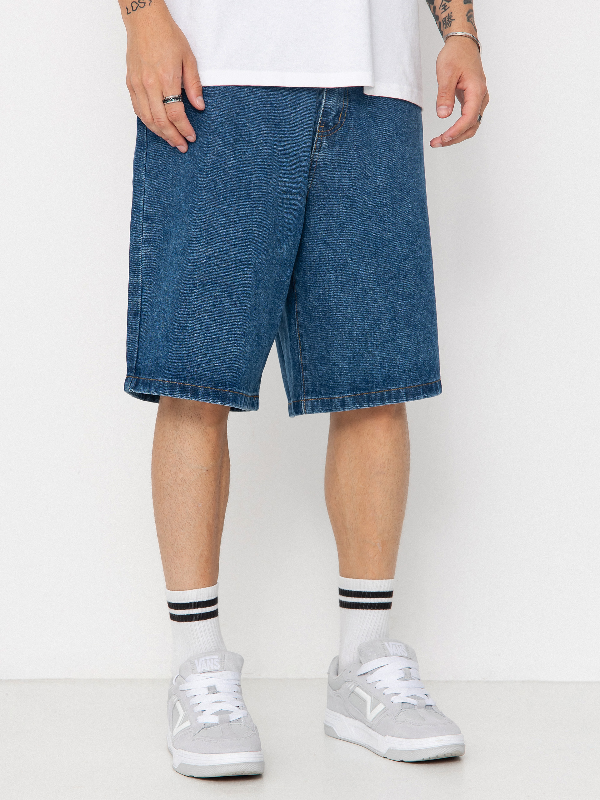 Wasted Paris Prey Casper Shorts (washed blue)