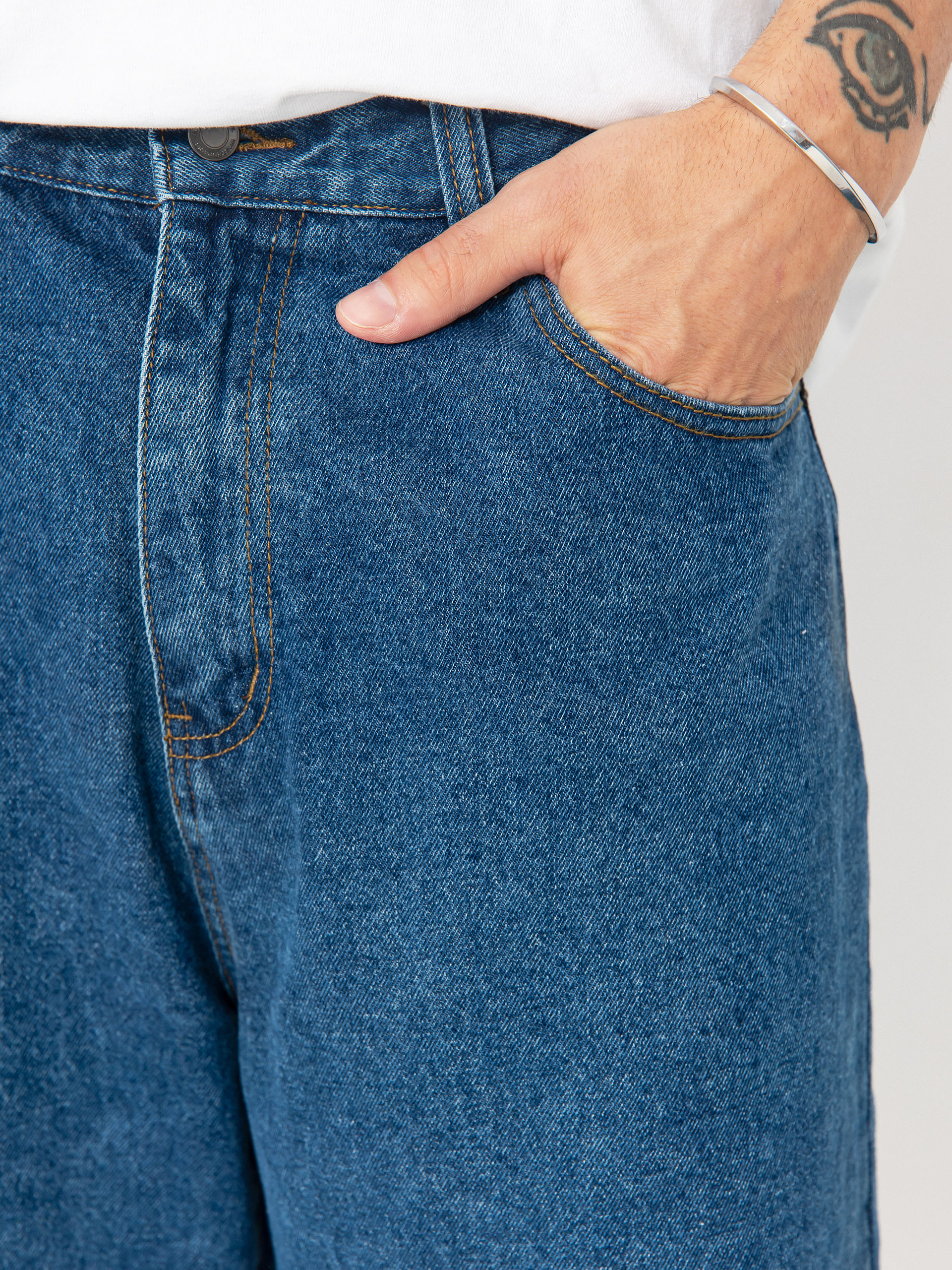 Wasted Paris Prey Casper Shorts (washed blue)