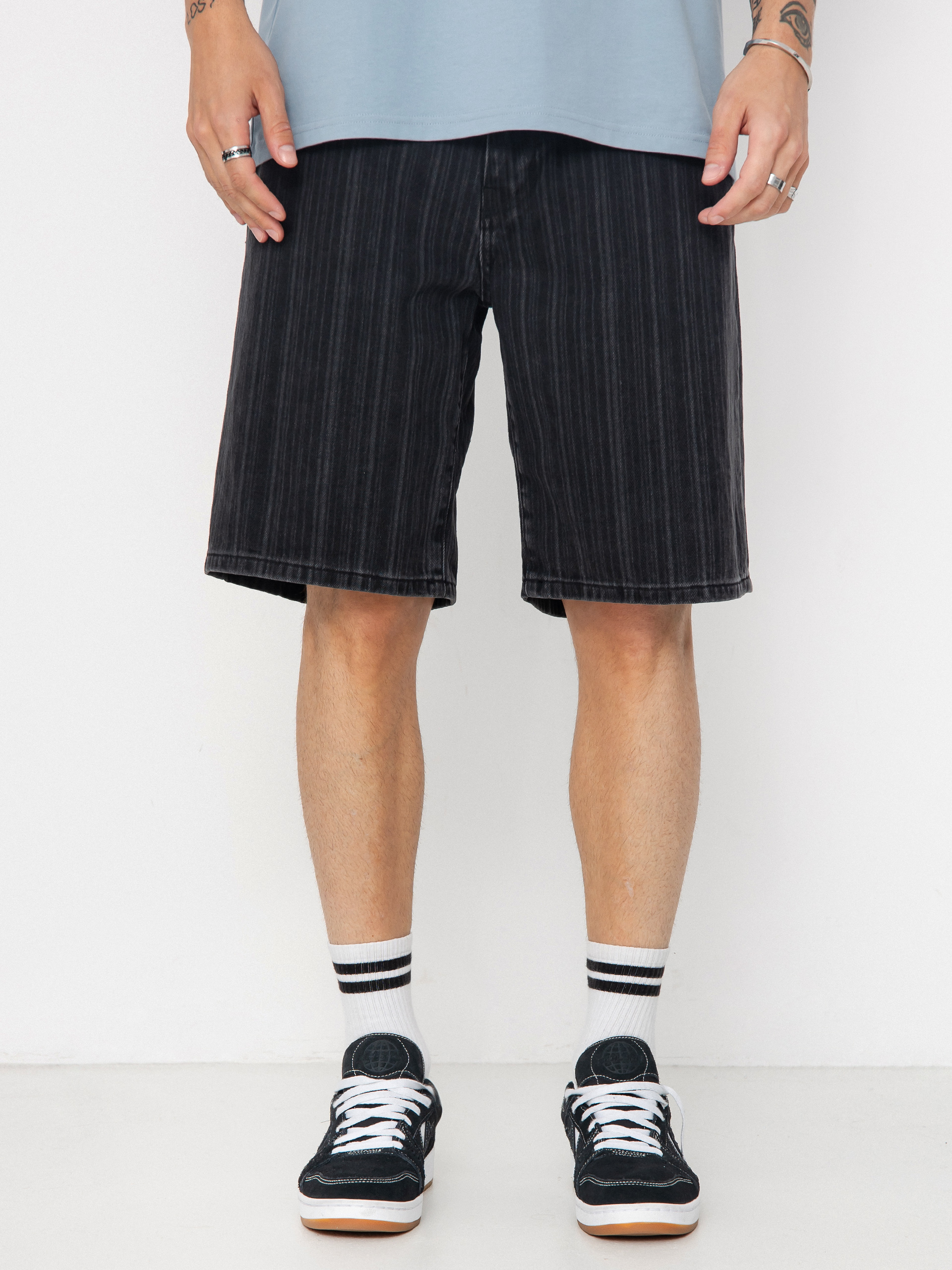 Carhartt WIP Shorts Rylan (rylan stripe/black/stone washed)