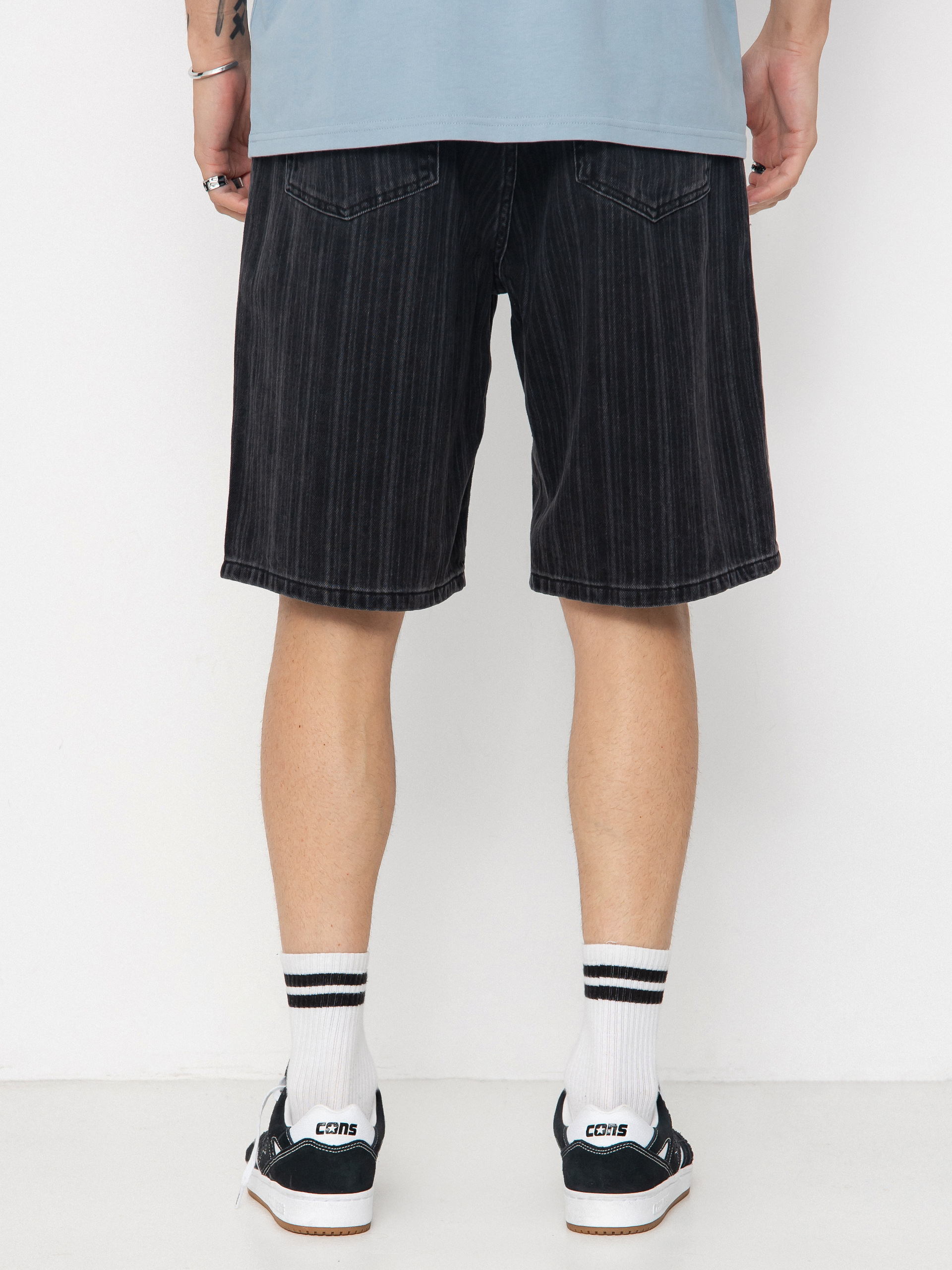 Carhartt WIP Shorts Rylan (rylan stripe/black/stone washed)