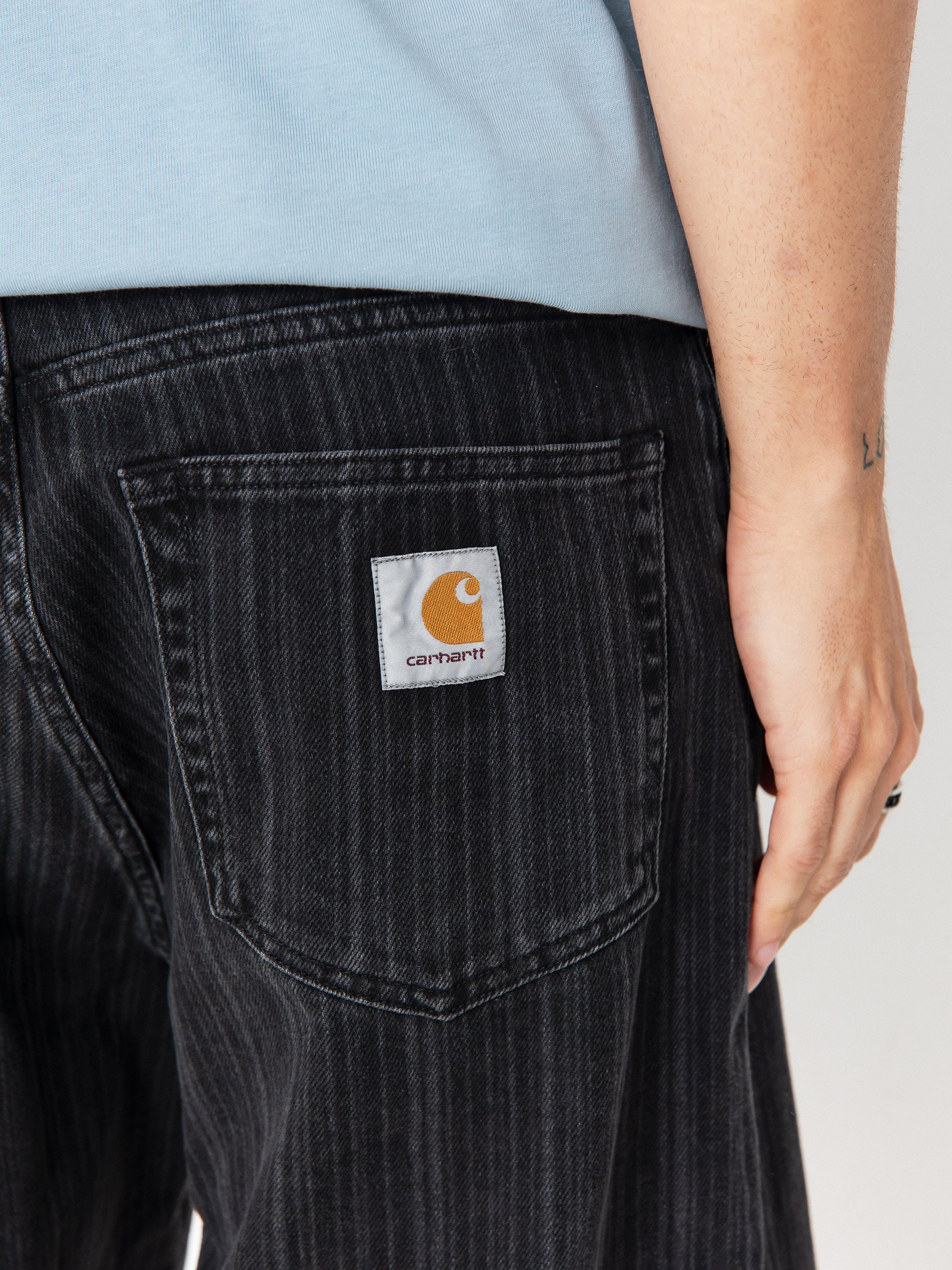 Carhartt WIP Shorts Rylan (rylan stripe/black/stone washed)