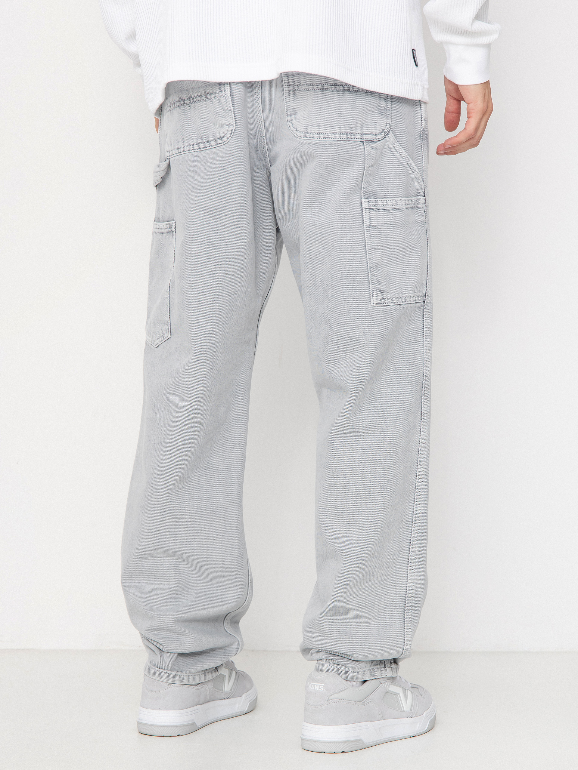 Carhartt WIP Single Knee Pants - grey (black/chalk wash)