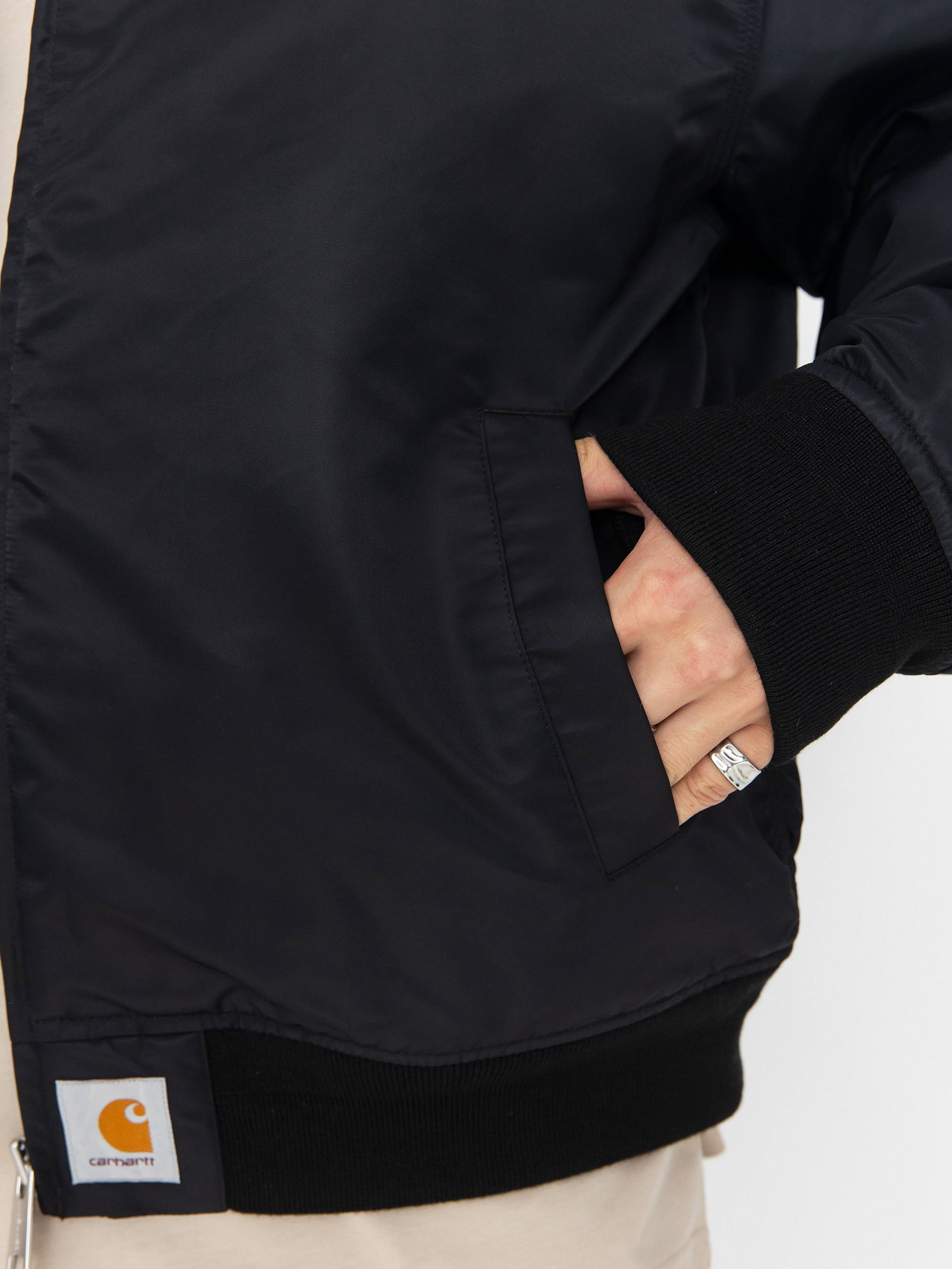 Carhartt WIP Jacke Santa Fe Alumni (black/scarlet)