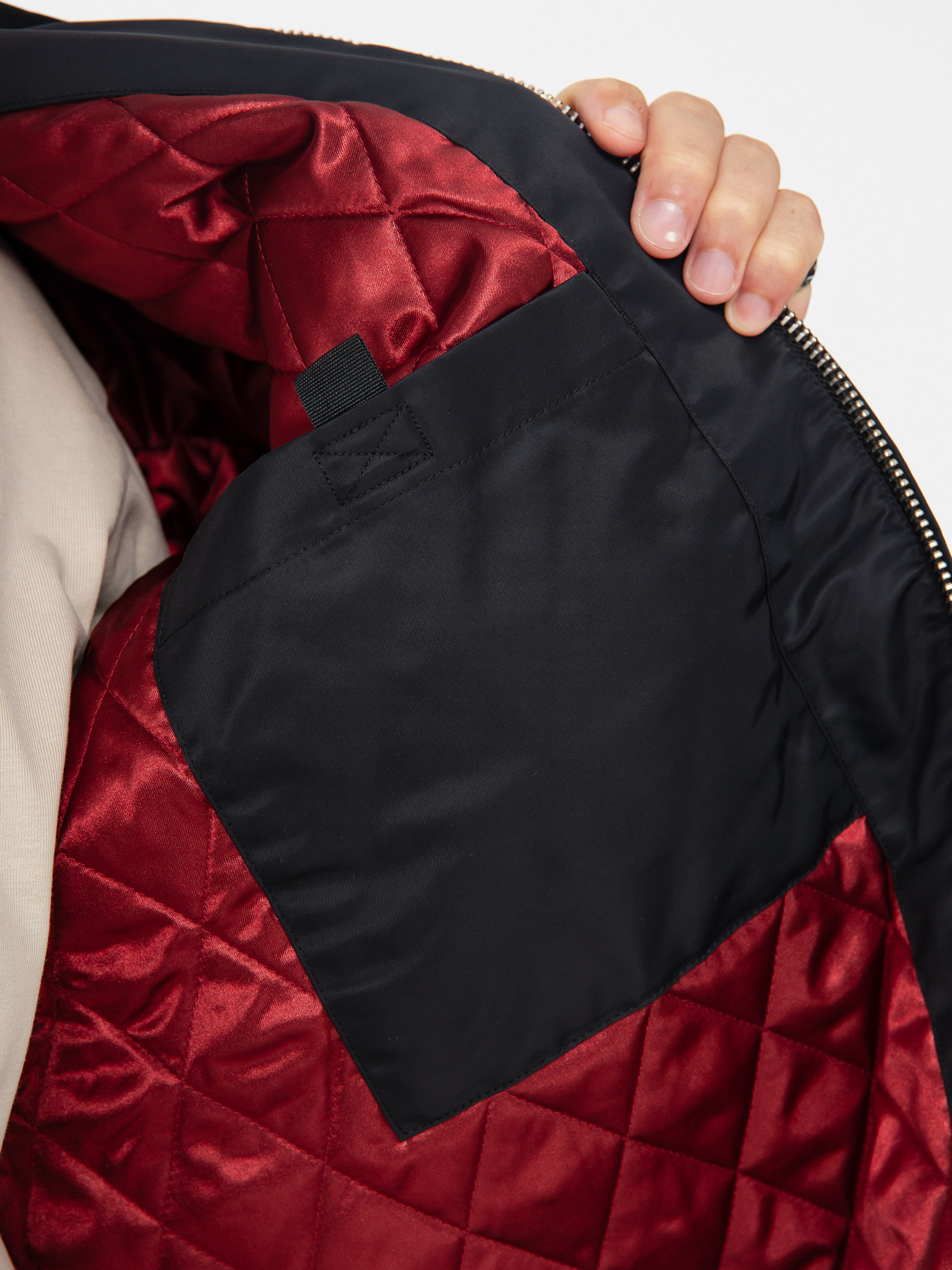 Carhartt WIP Jacke Santa Fe Alumni (black/scarlet)